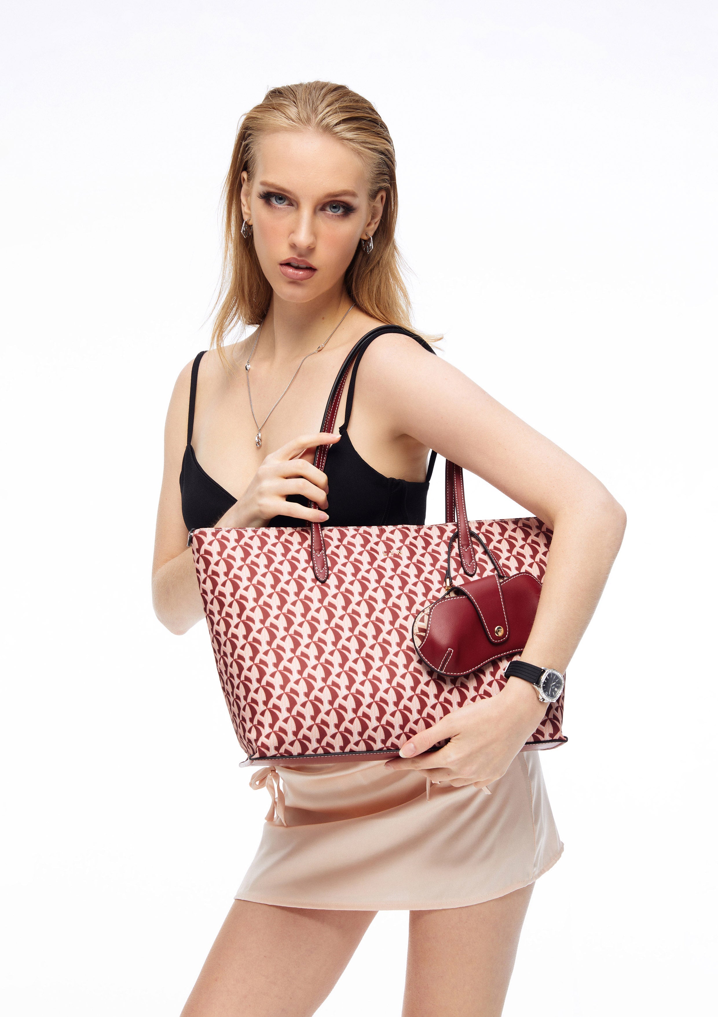 Solanory L Tote Bag - Dark Red