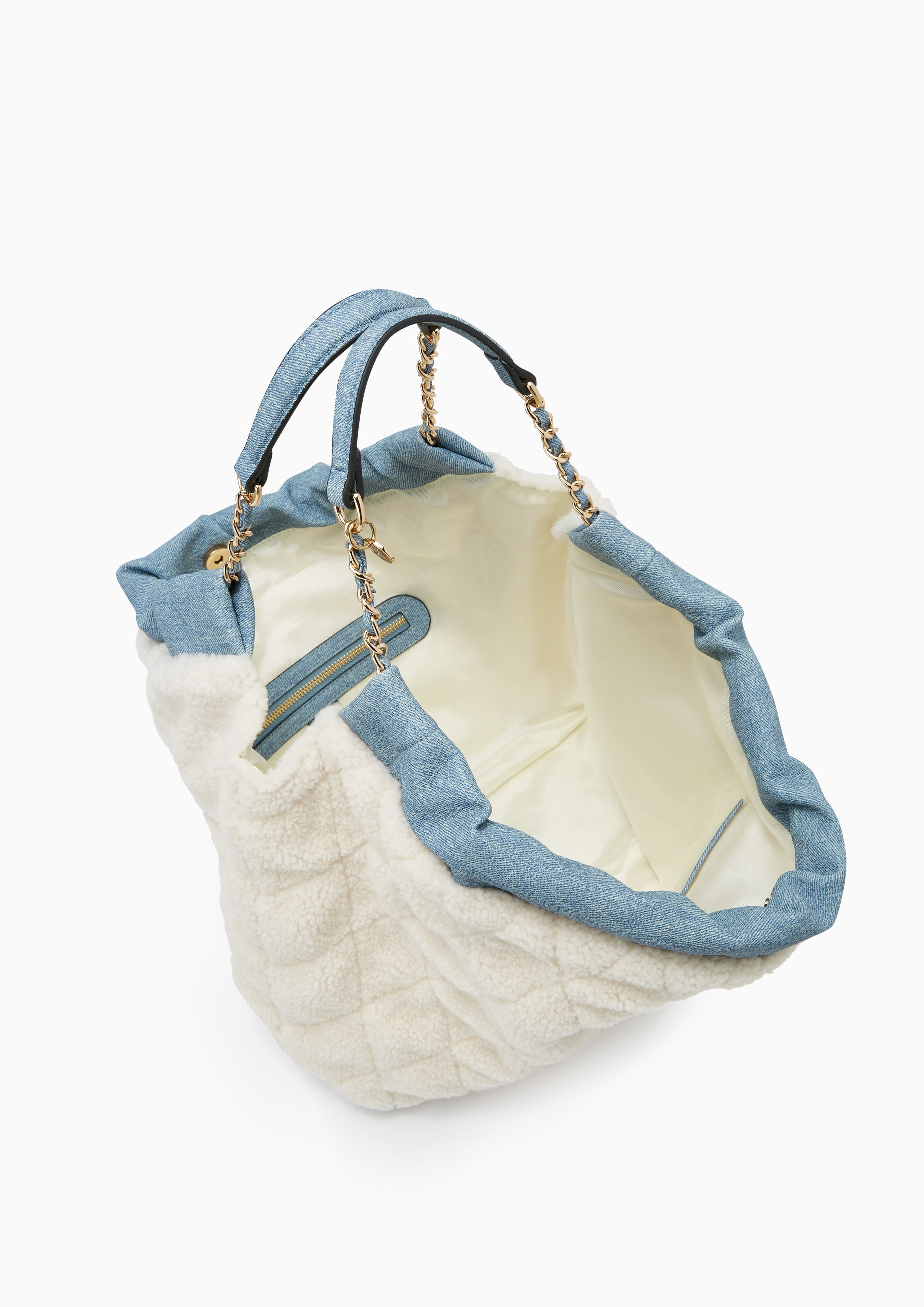 Fergie Infinite Fur Hobo Wallet - White