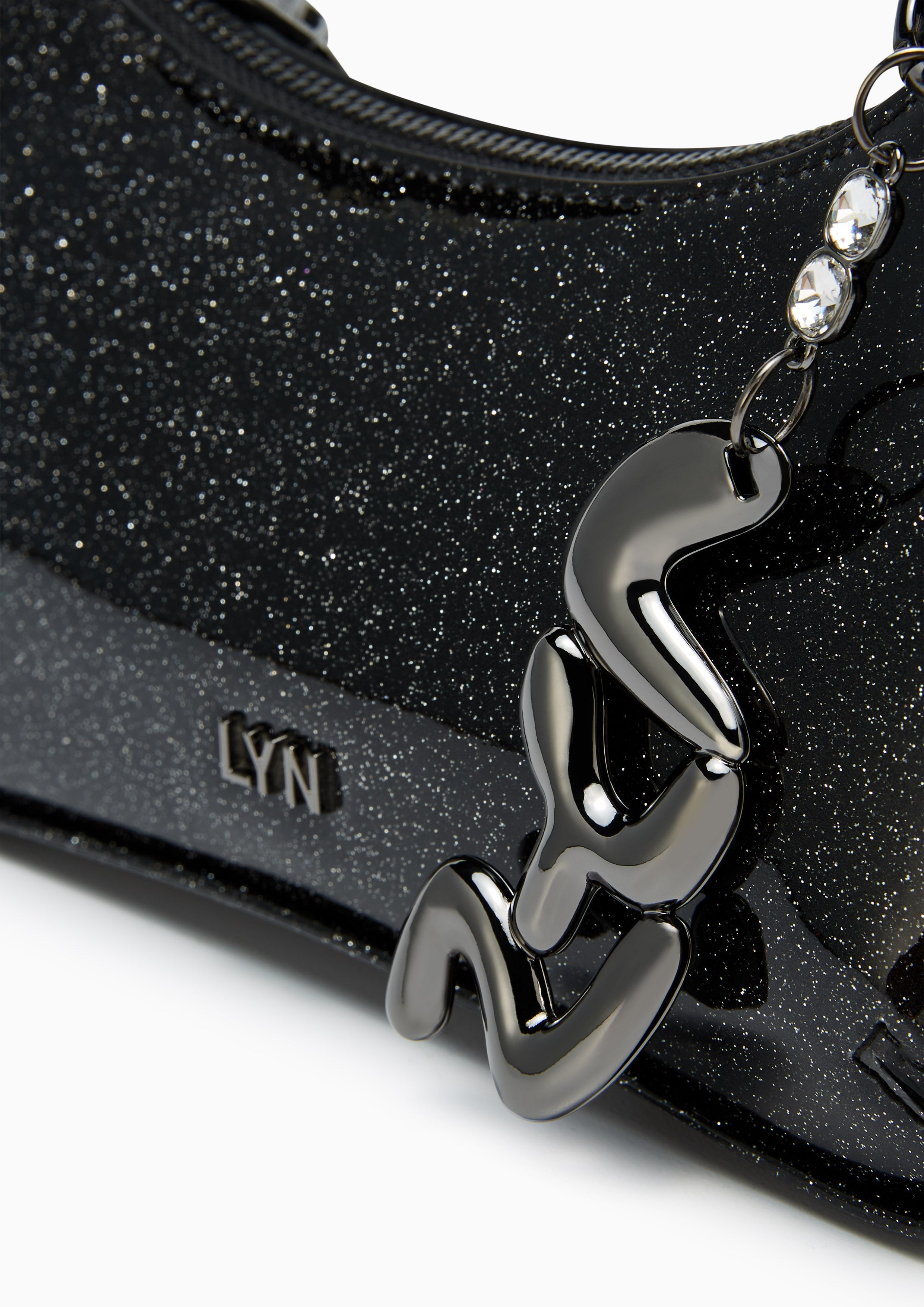 La Benia Shoulder Bag - Metalic Black