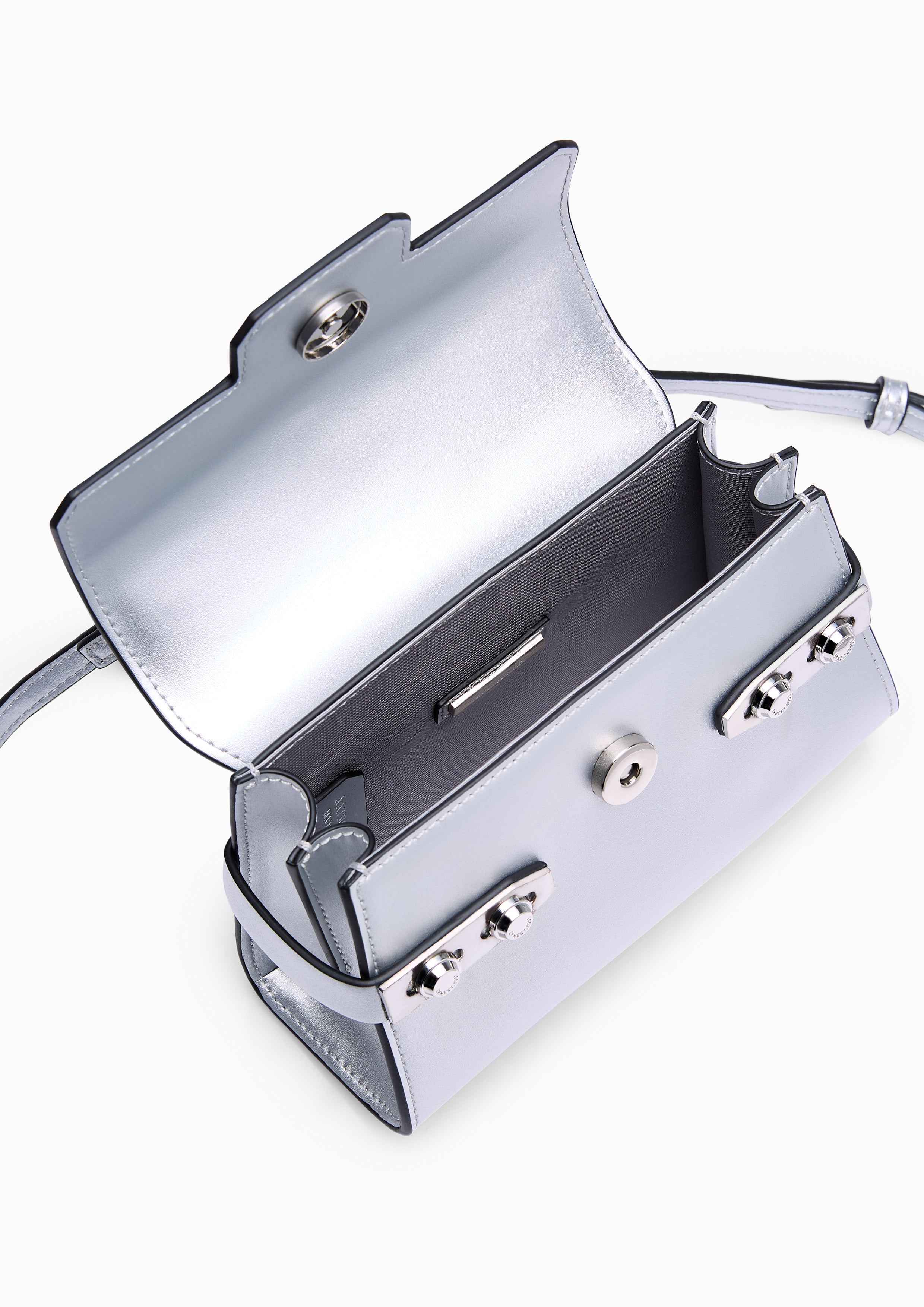 Fineness Reedition Xs Crossbody Bag - Silver