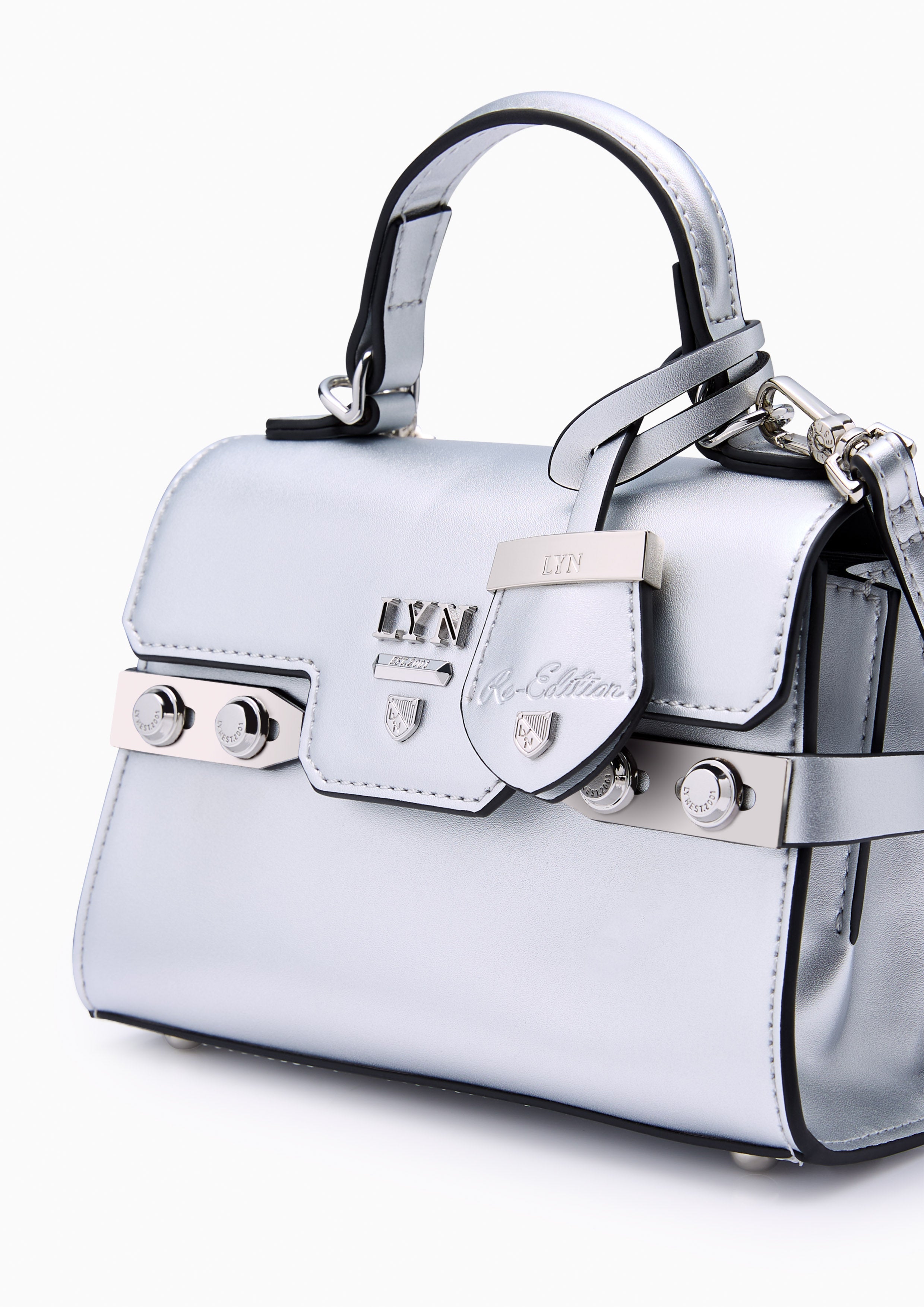 Fineness Reedition Xs Crossbody Bag - Silver