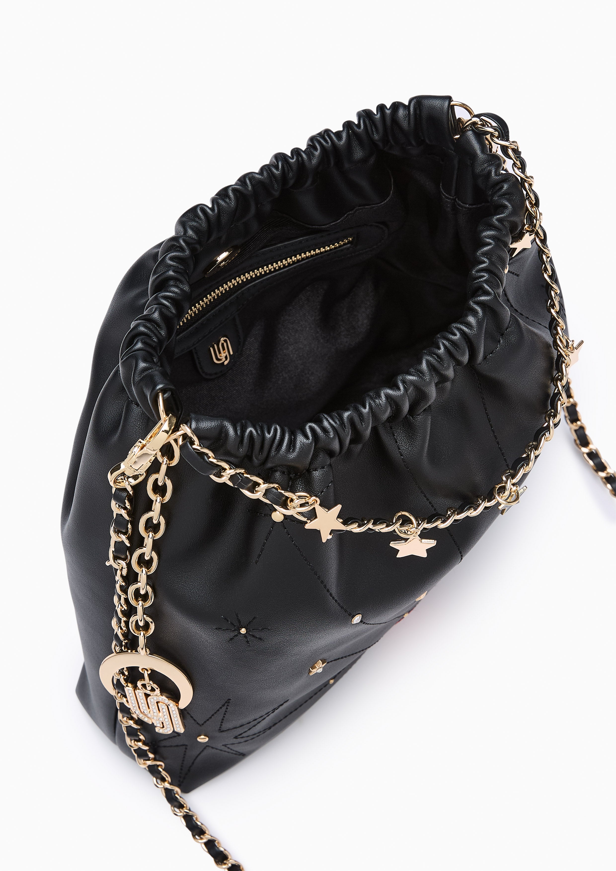 Cosmic Monet Infinite Love L Shoulder Bag - Black