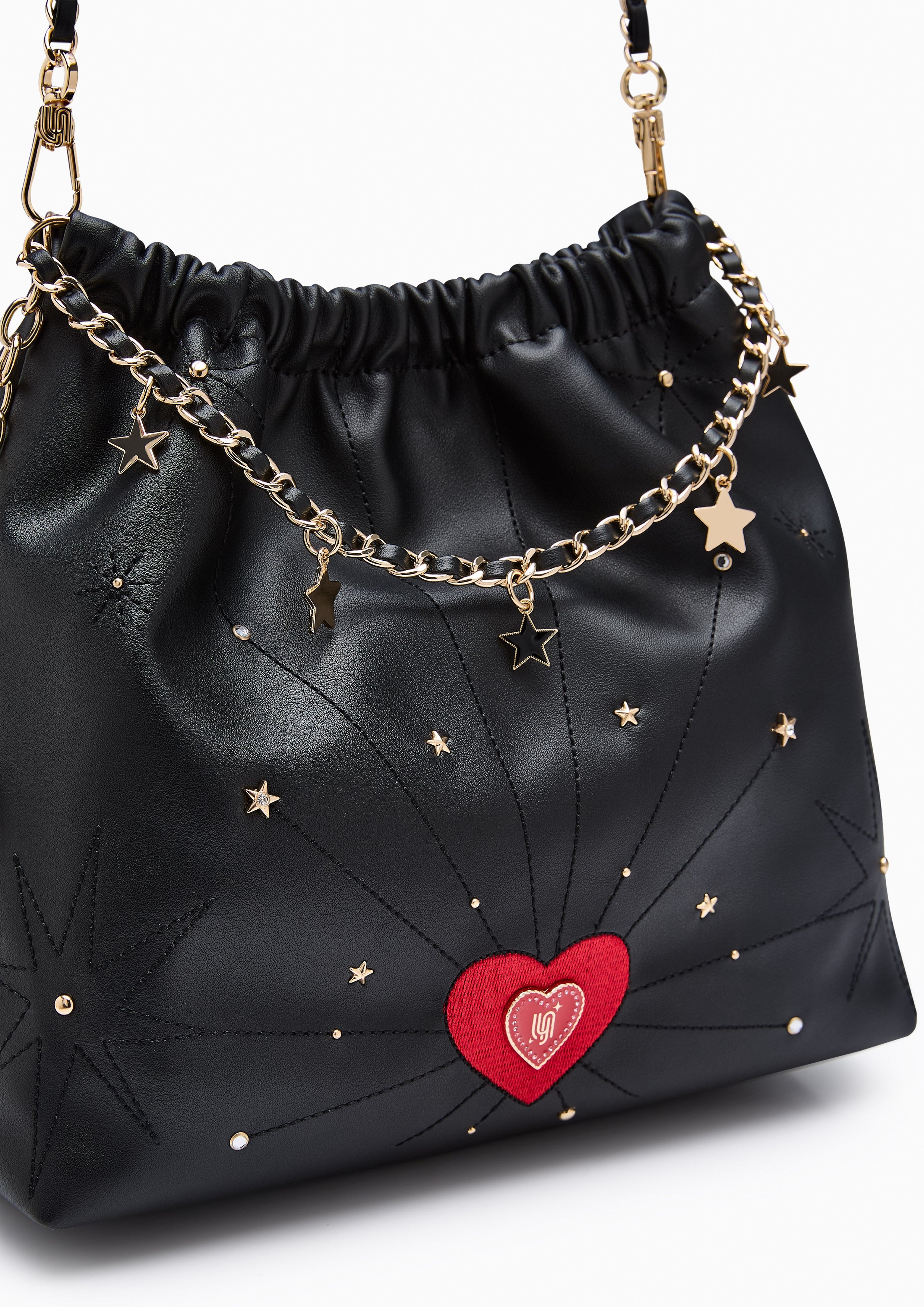 Cosmic Monet Infinite Love L Shoulder Bag - Black