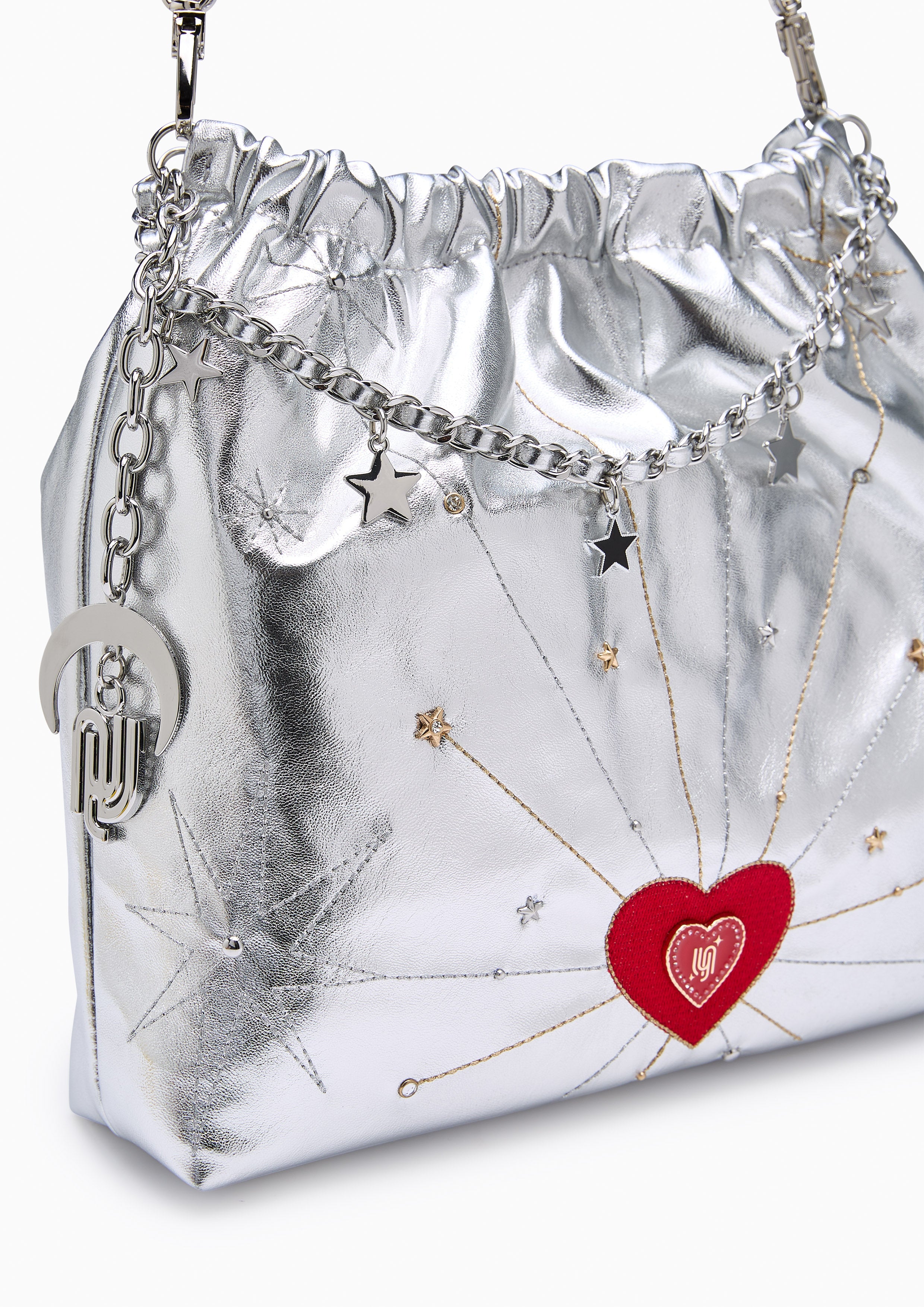 Cosmic Monet Infinite Love L Shoulder Bag - Silver