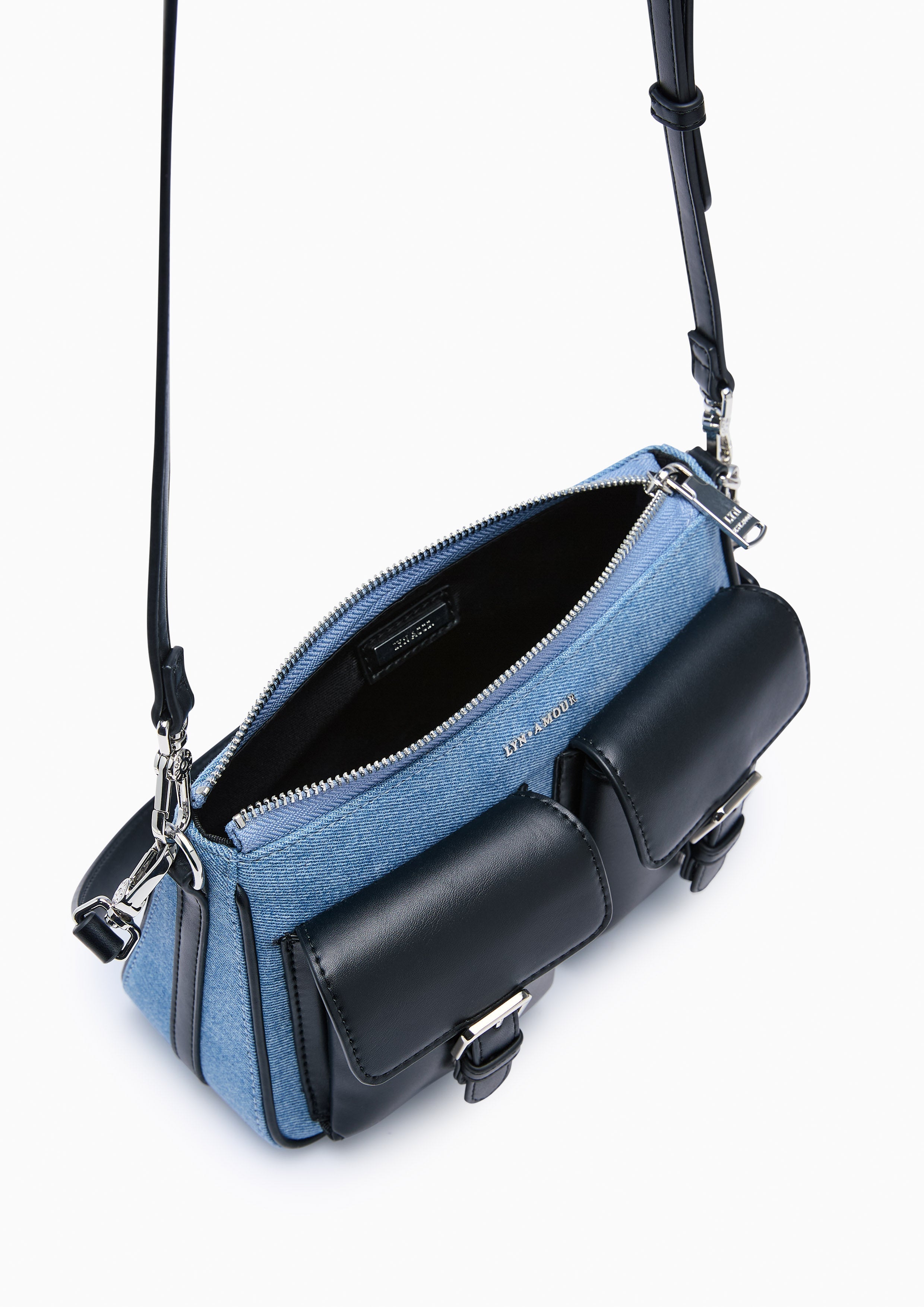 Mila S Shoulder Bag - Blue Variation 2