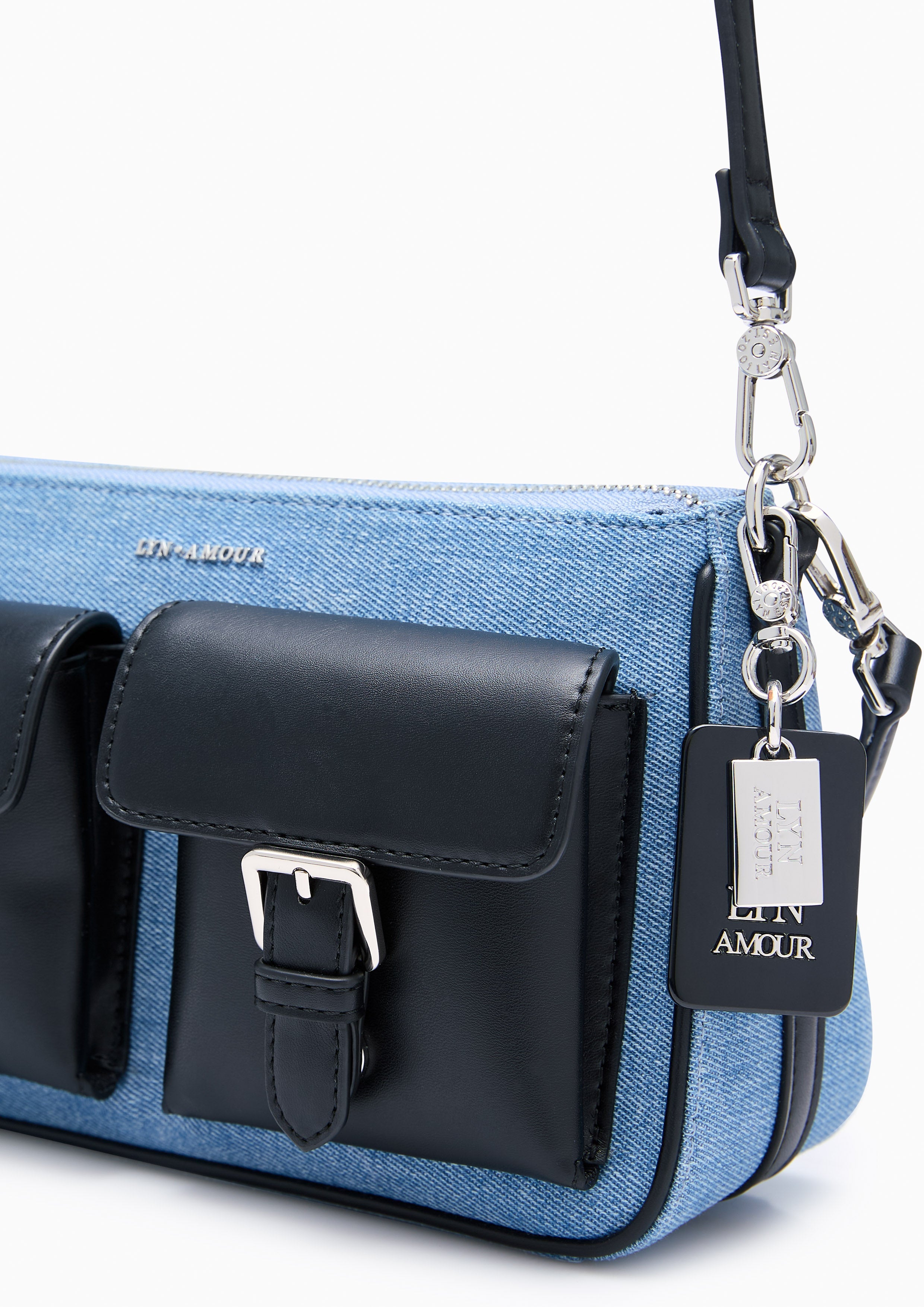 Mila S Shoulder Bag - Blue Variation 2