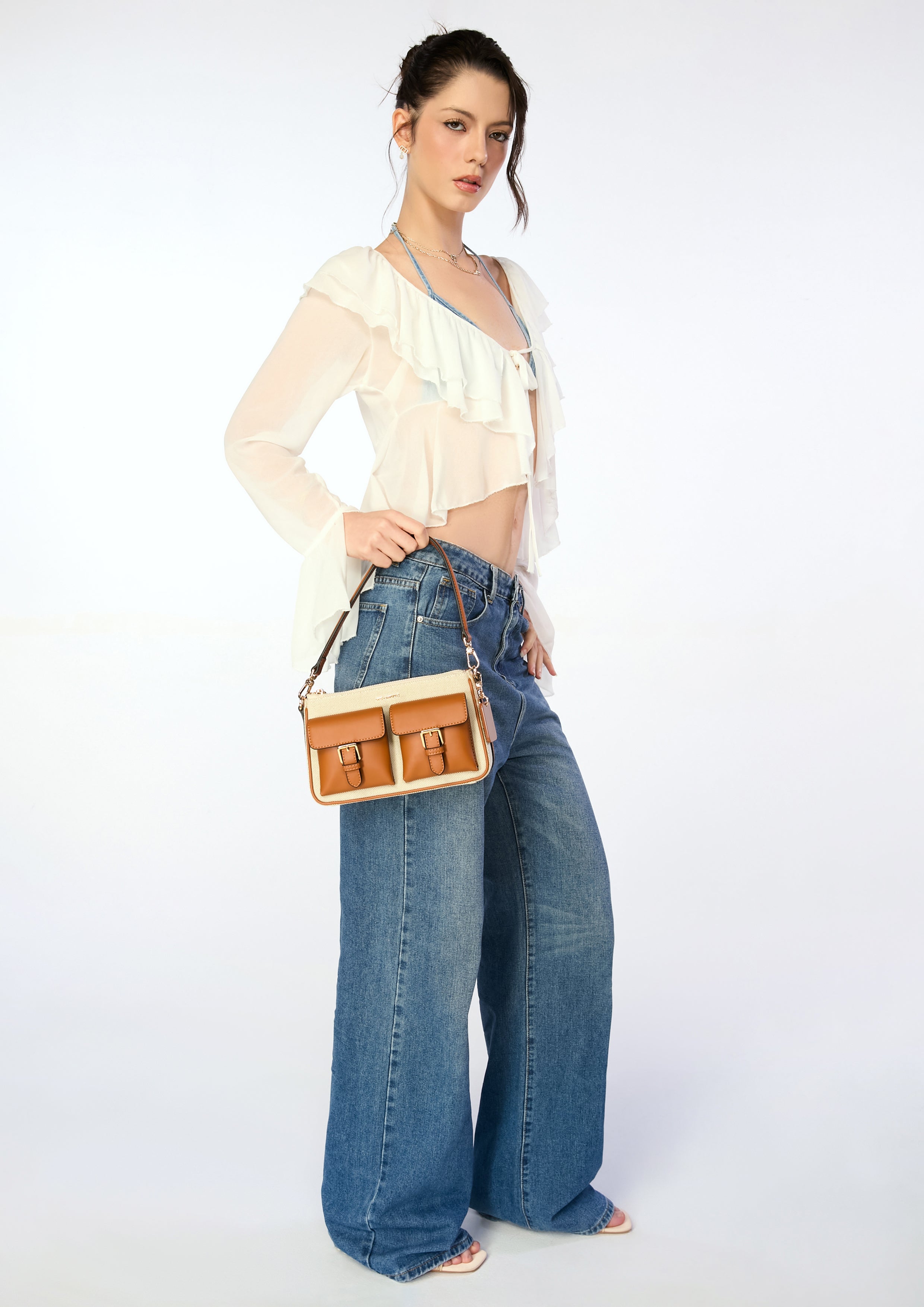 Mila S Shoulder Bag - Tan