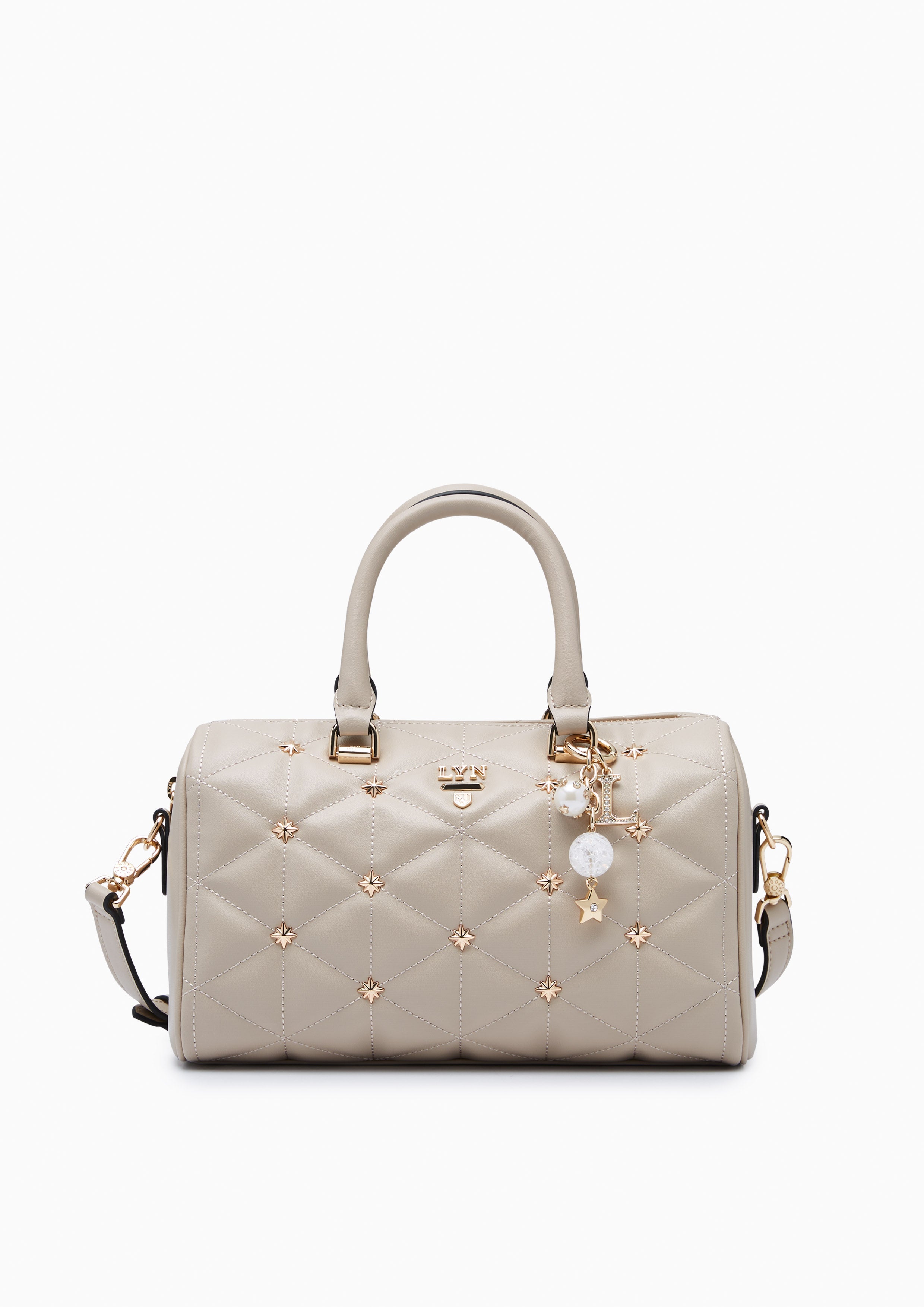 North Buton Star Duffle M Handbag - Beige