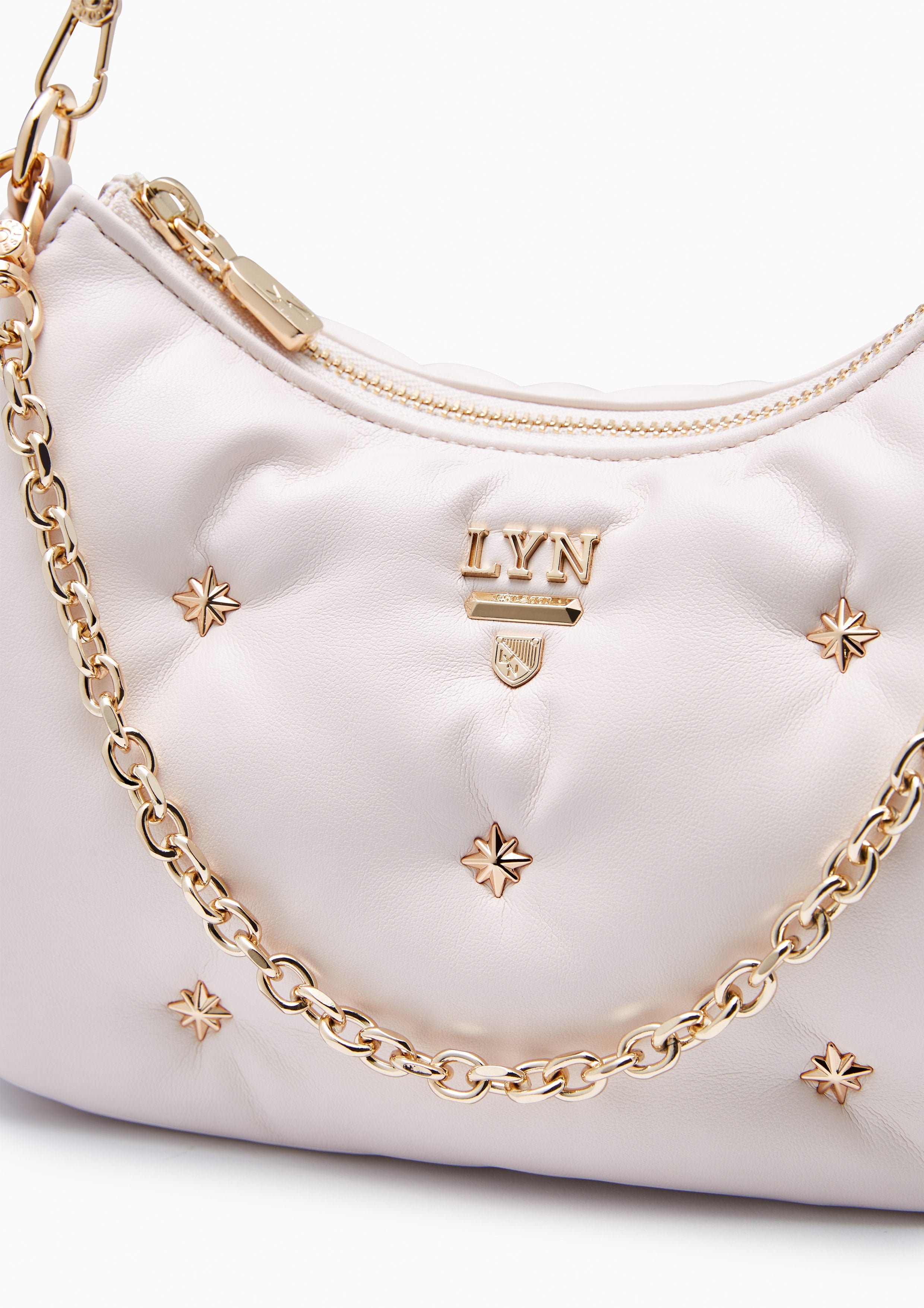 North Tricia Star Fluffy Shoulder Bag - Light Pink