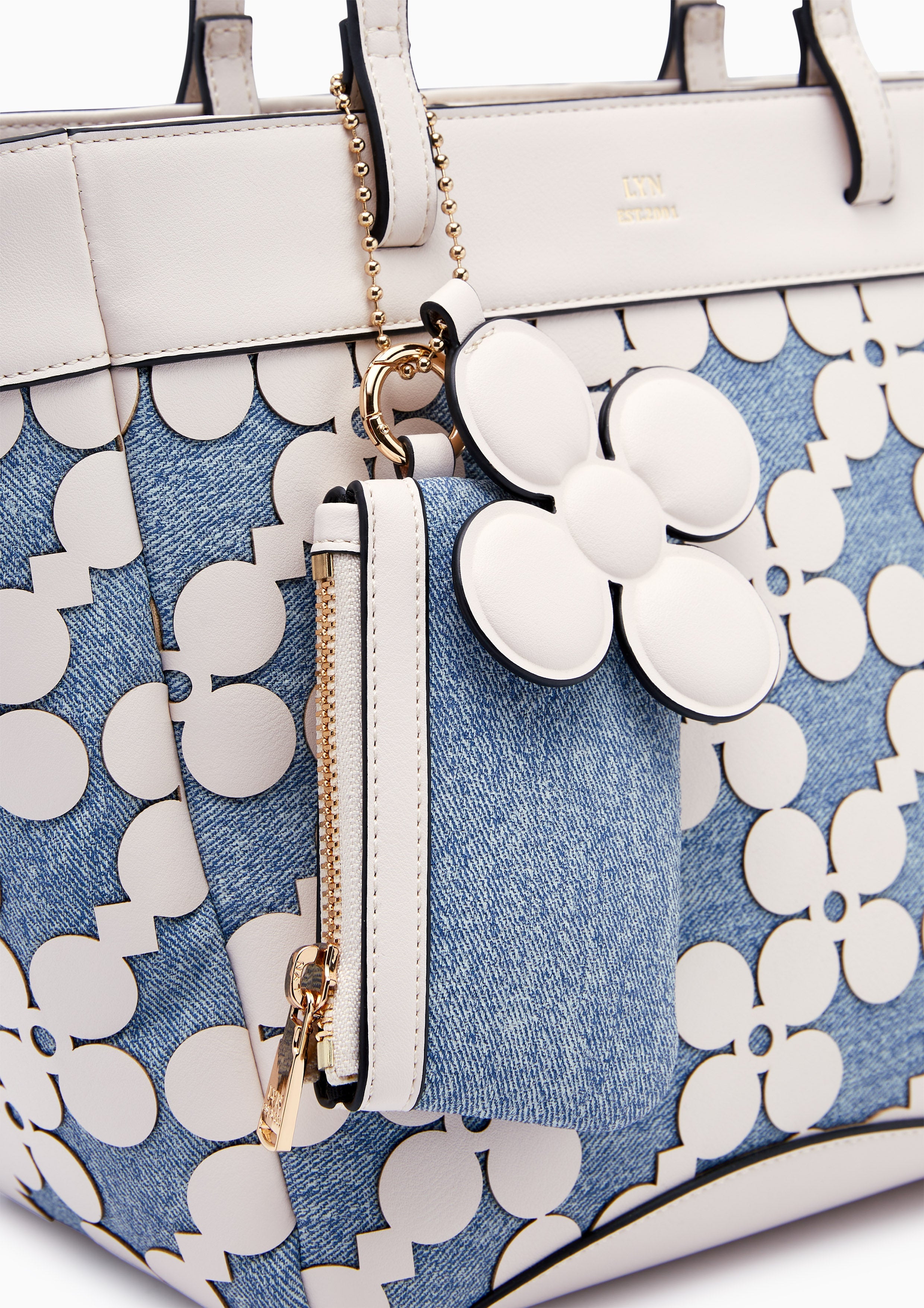 Corey  L Tote Bag - Blue Variation 2