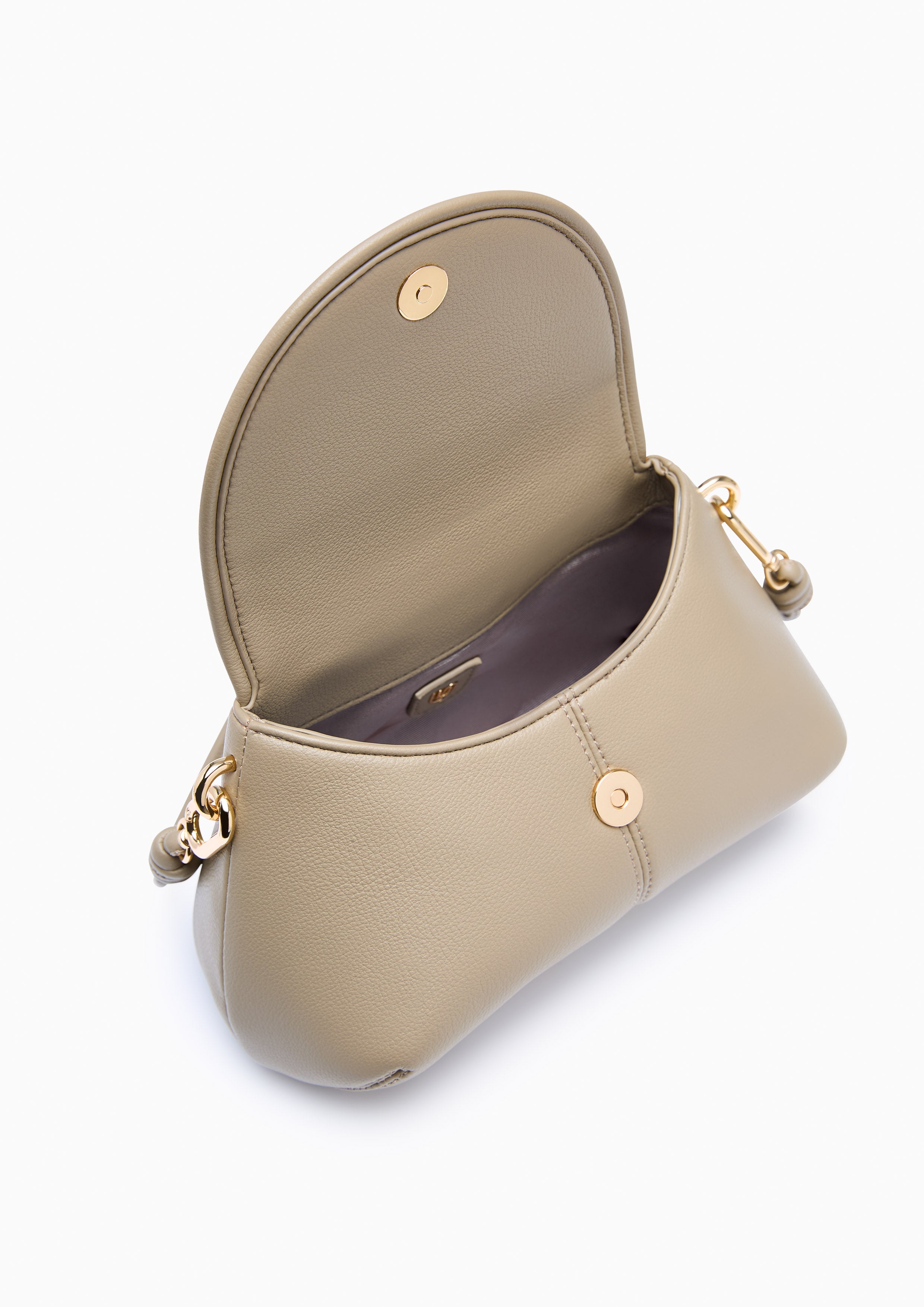 Pillow Flap Shoulder Bag - Taupe