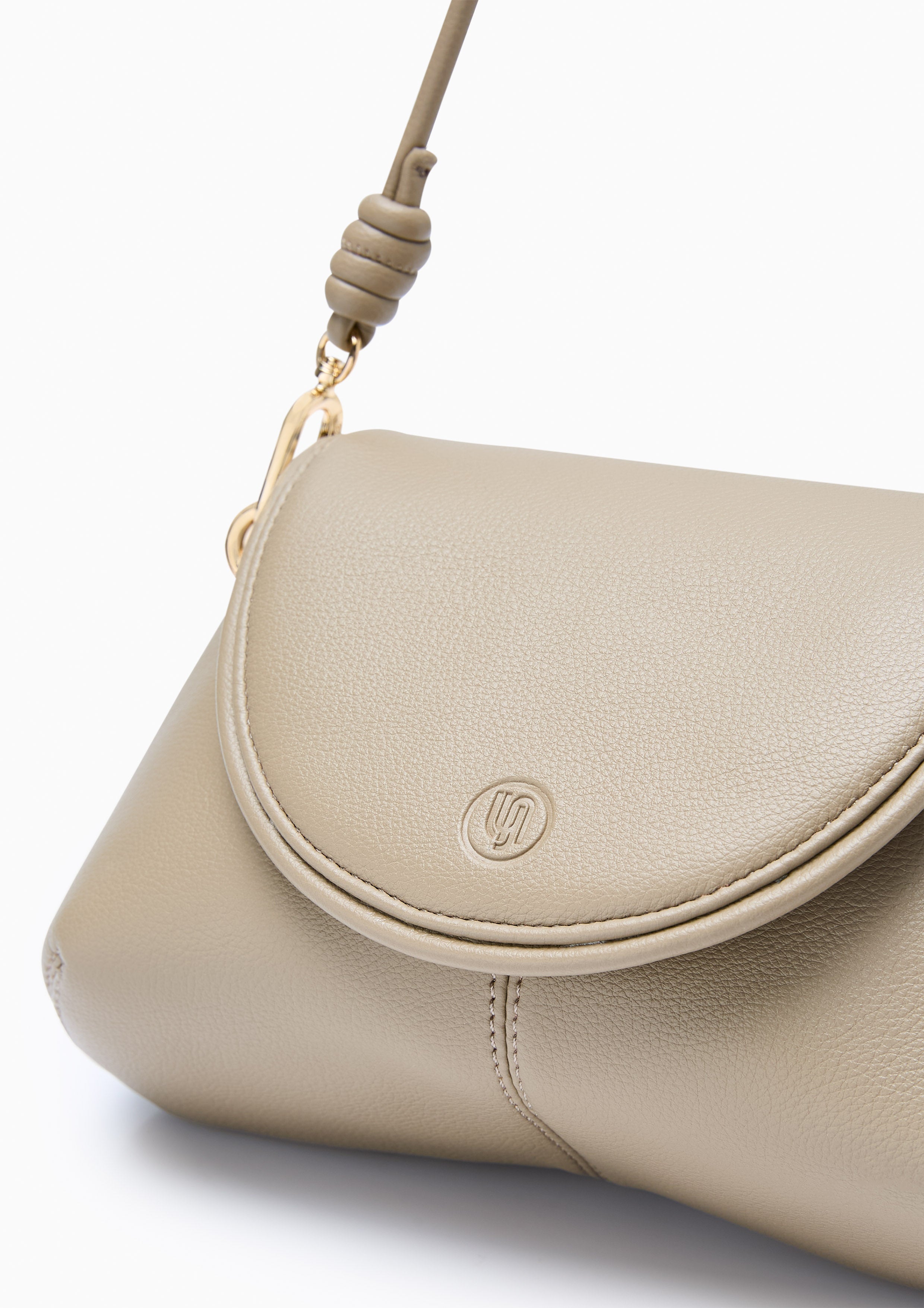 Pillow Flap Shoulder Bag - Taupe