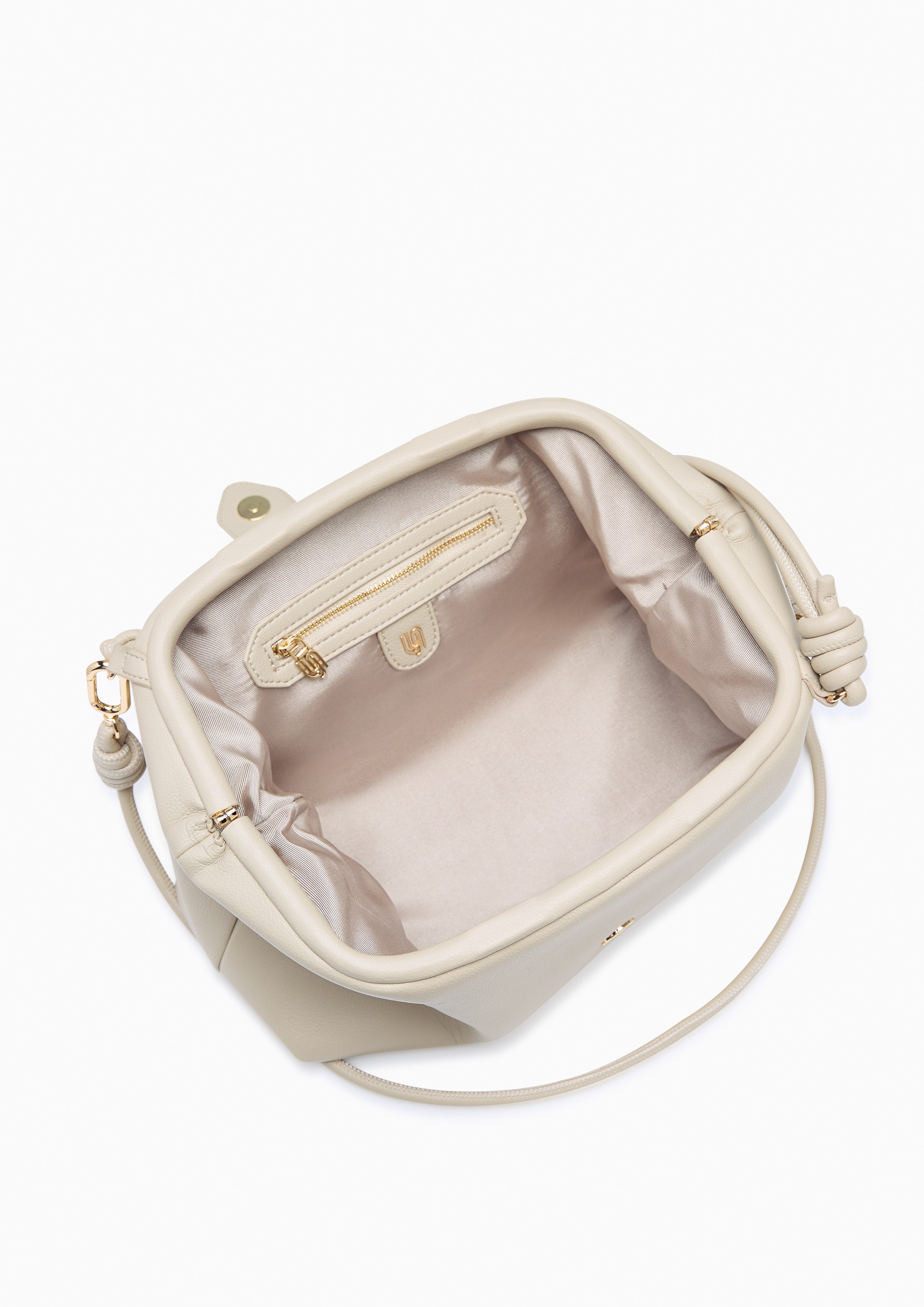 Pillow Crossbody Bag - Light Beige