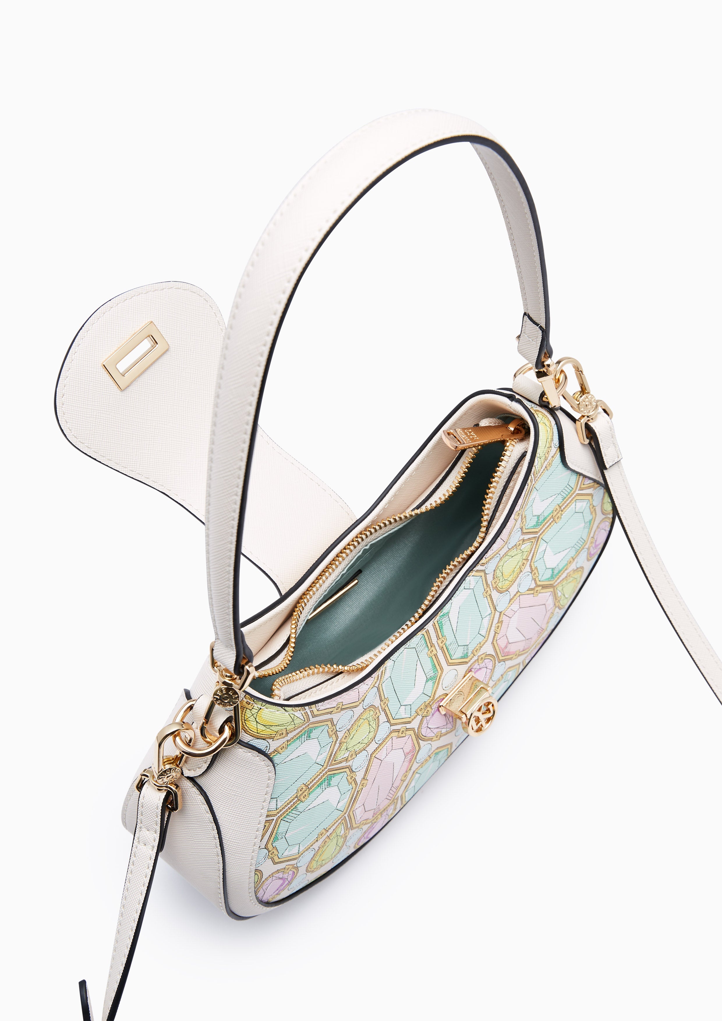 Treasure M Shoulder Bag - Printed Ivory