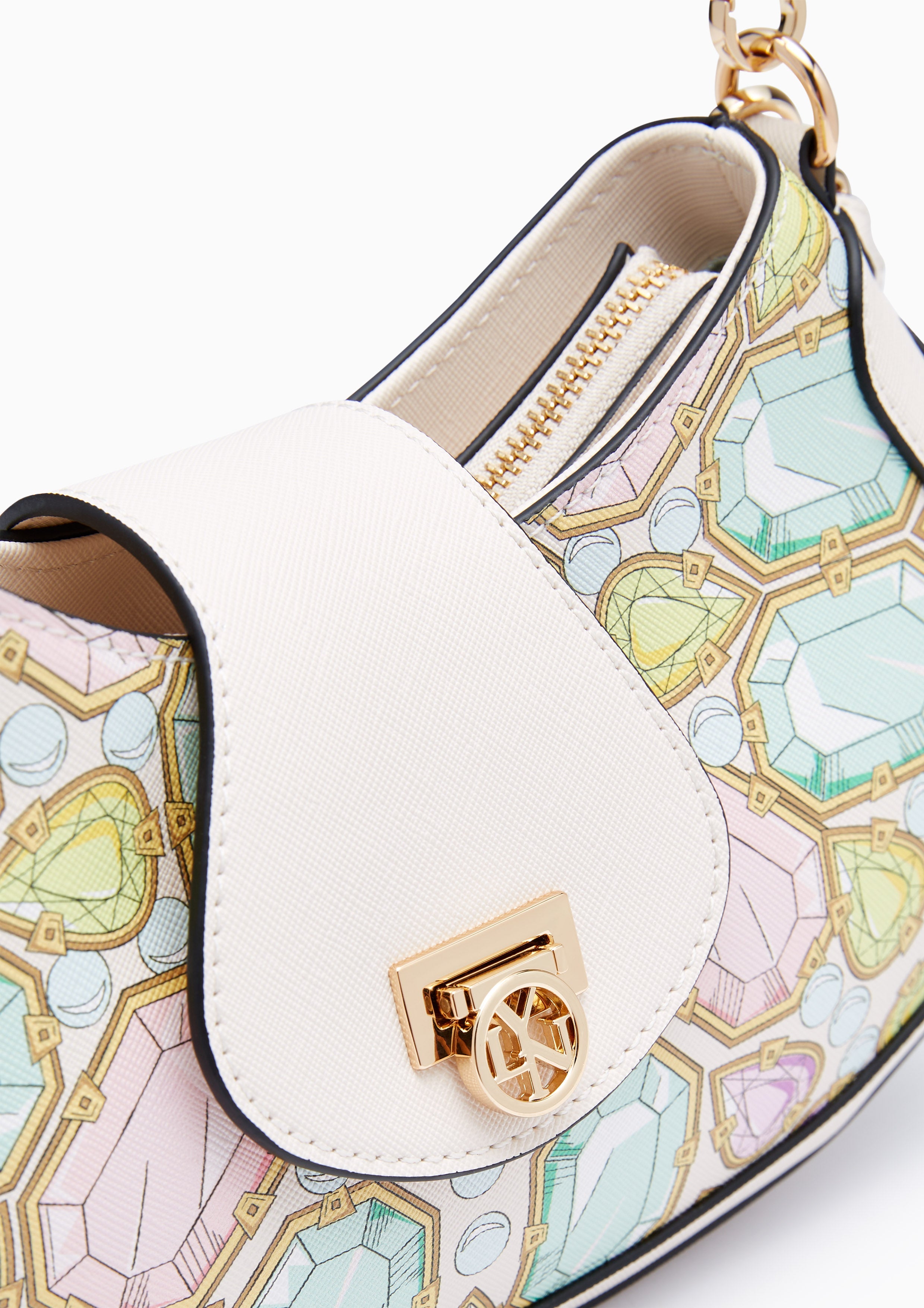 Treasure M Shoulder Bag - Printed Ivory