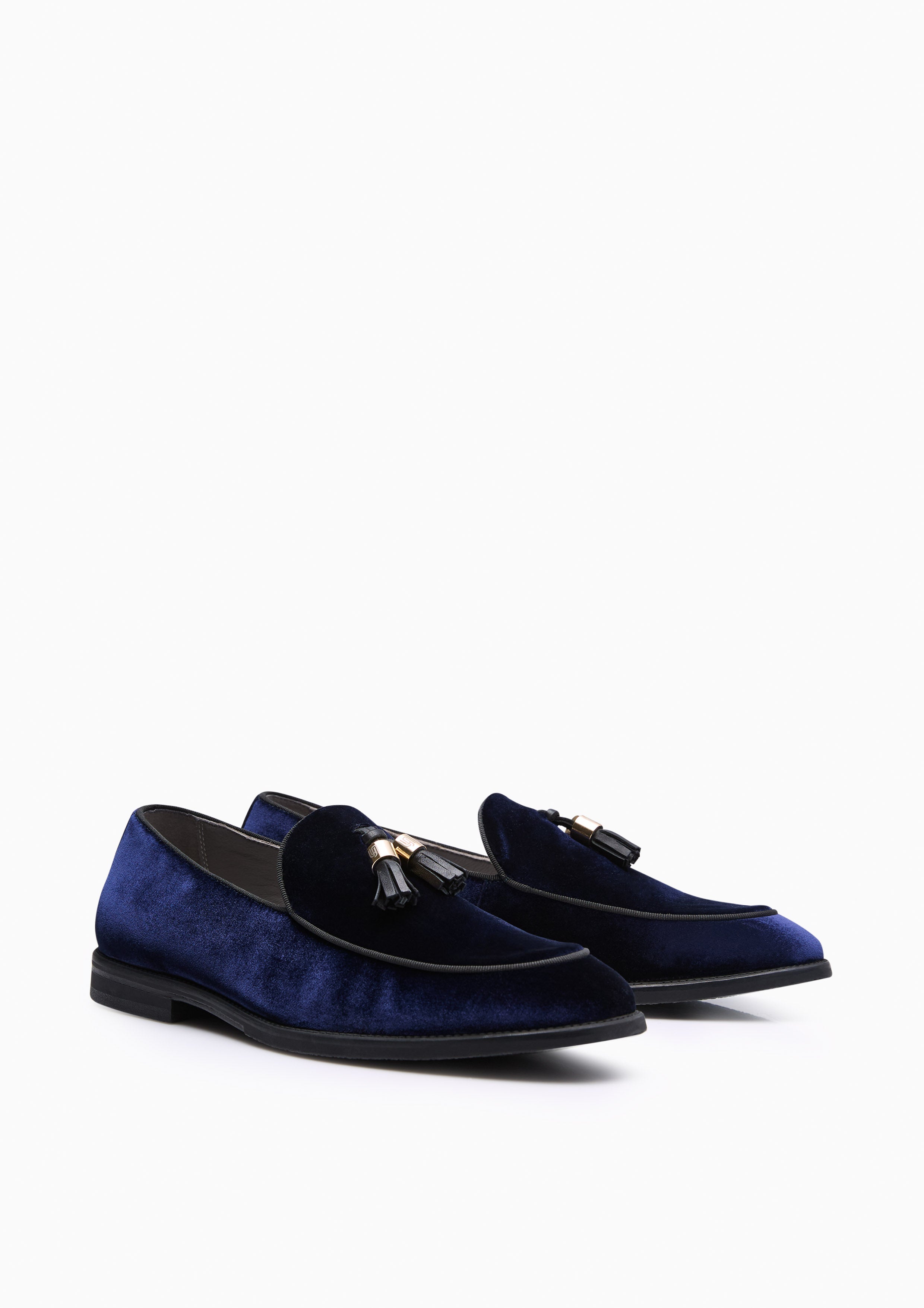 Sam Velvet Infinite Flats And Sandals - Navy