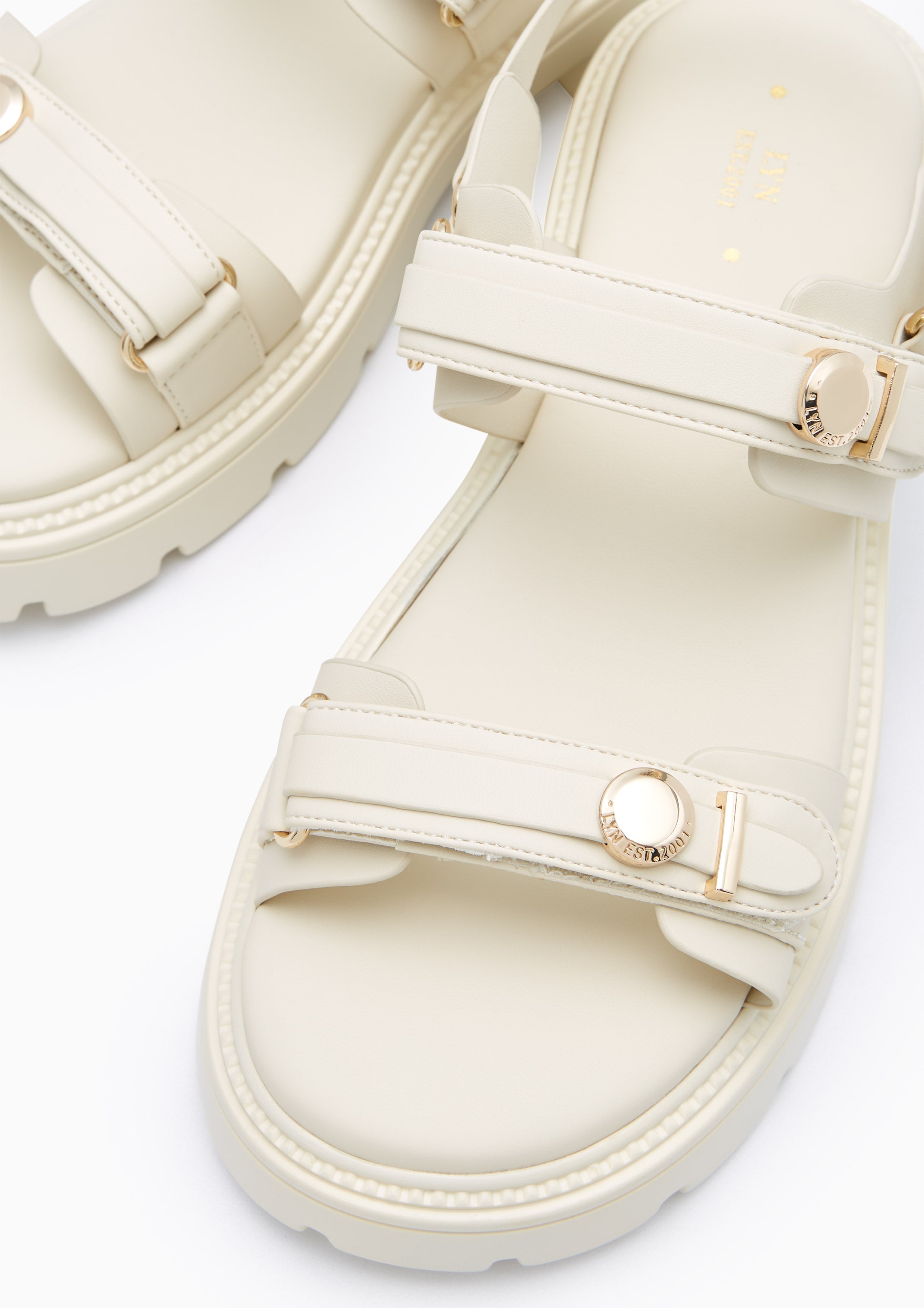 Anderson Platform Flats And Sandals - Ivory