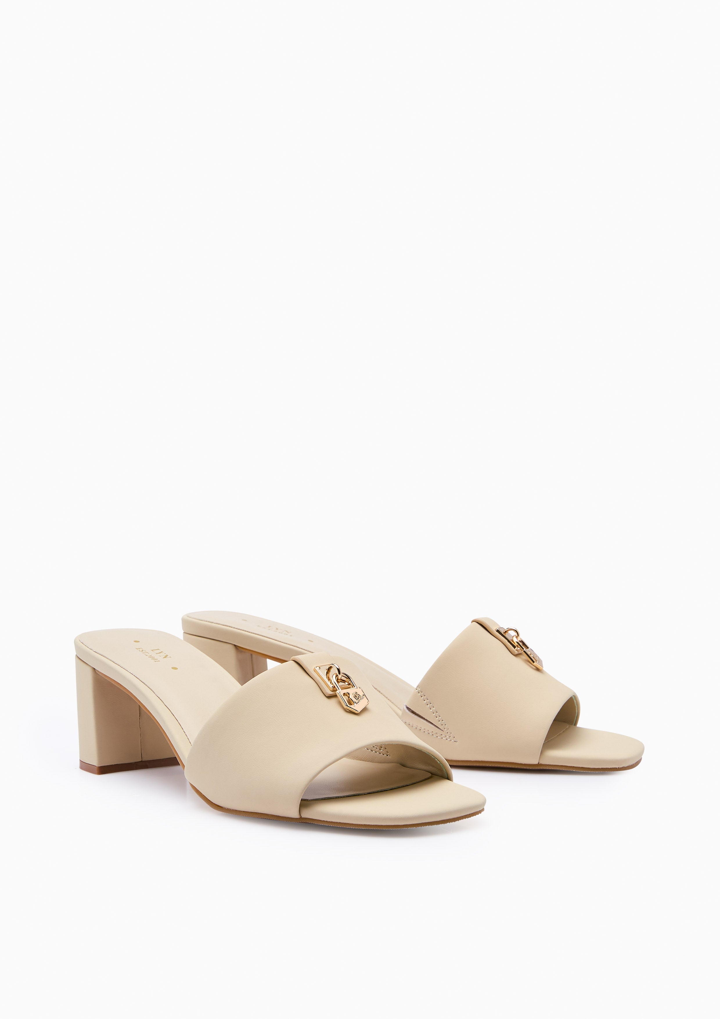 Neutra Mid Heels - Light Beige