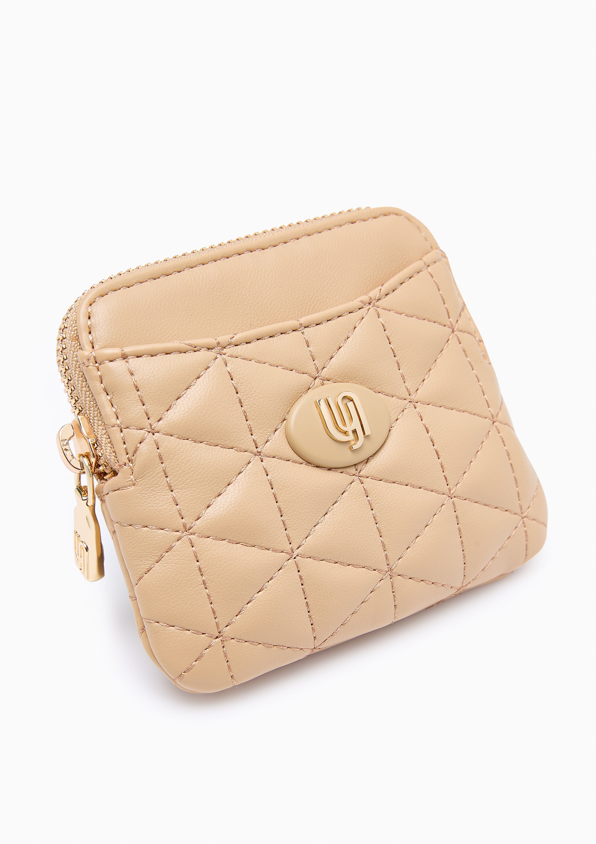 Madison Infinite Short Wallet - Dark Beige