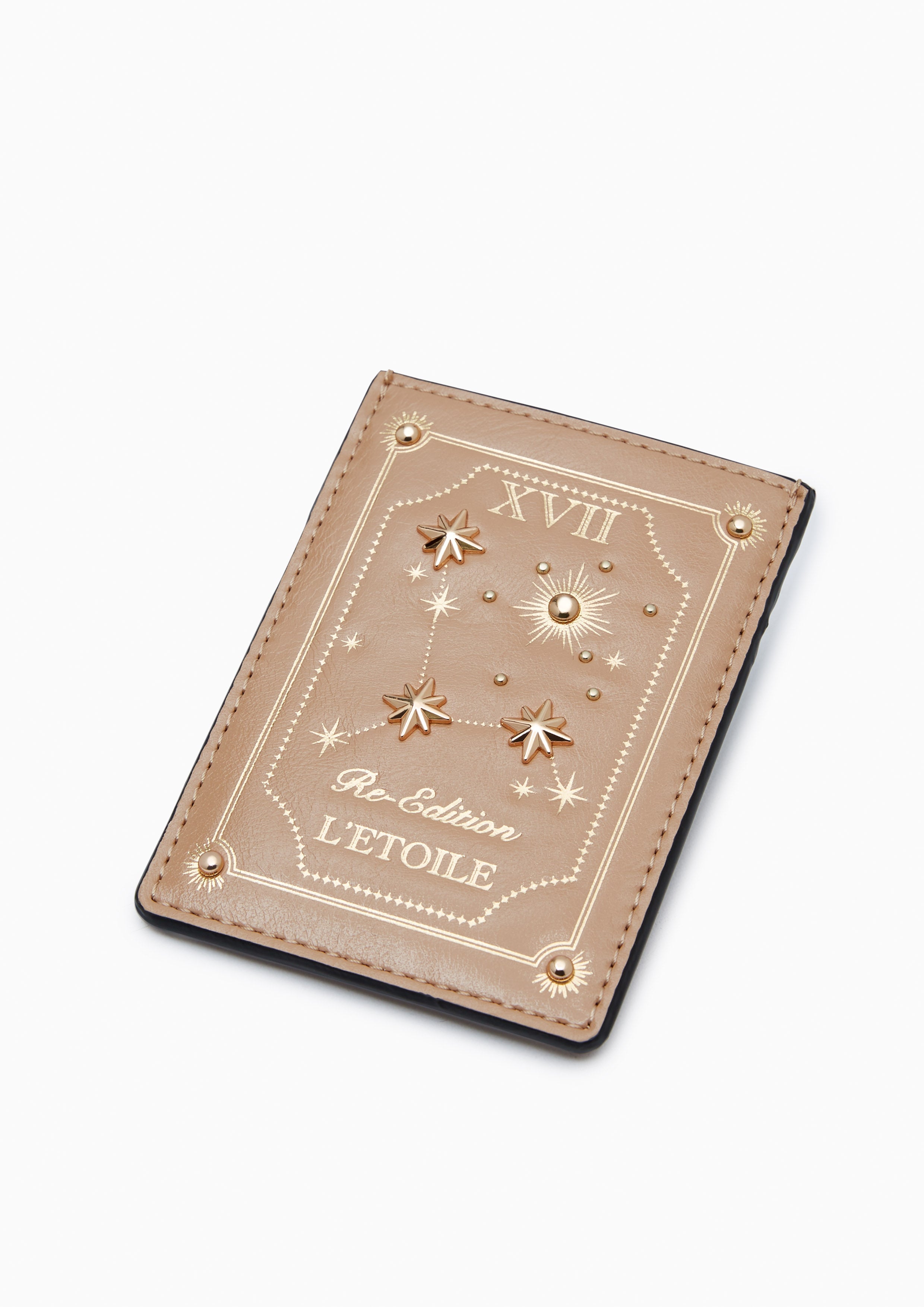 Astor Card Holder Wallet - Beige