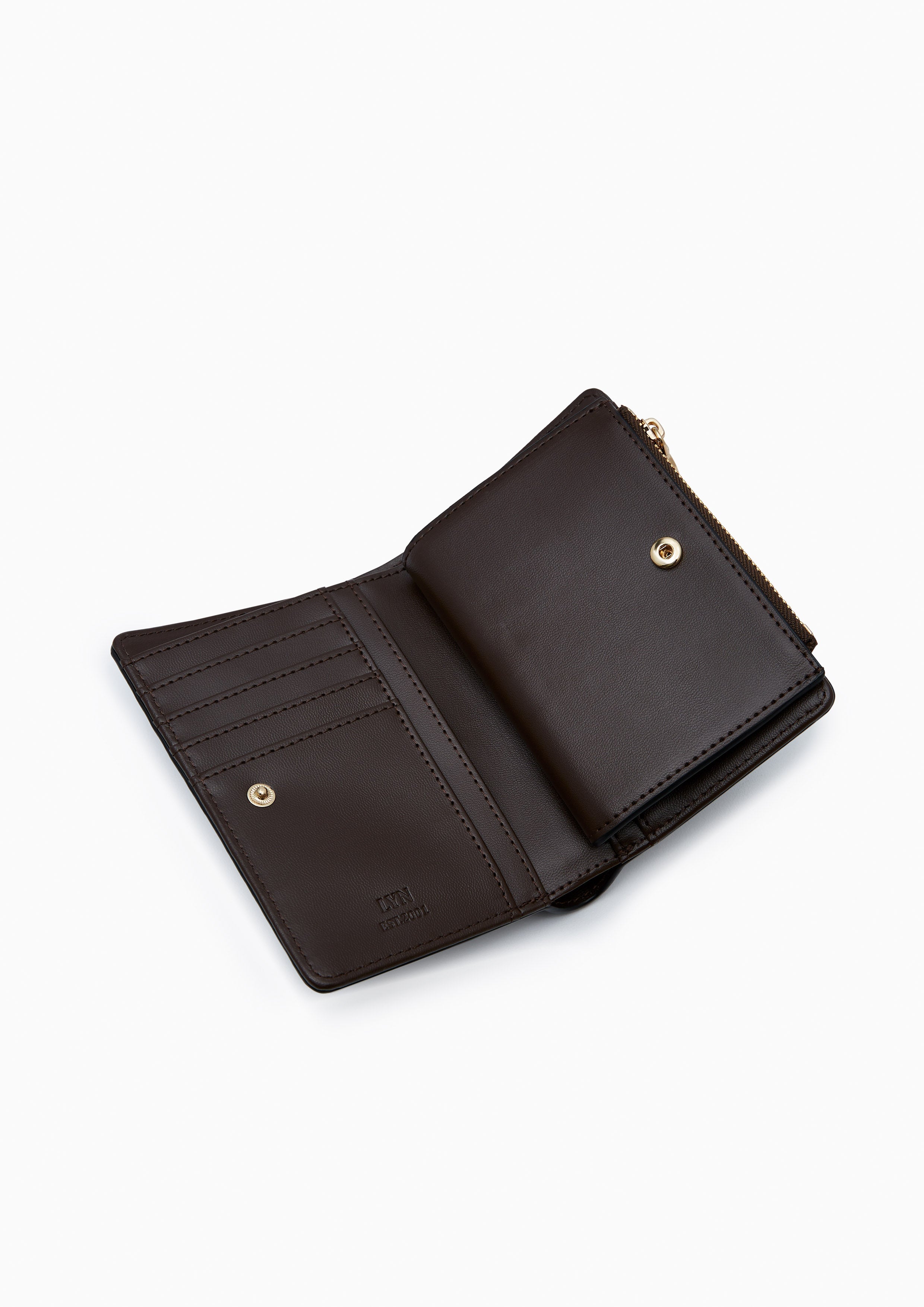Re-Edit Semi Wallet - Dark Brown