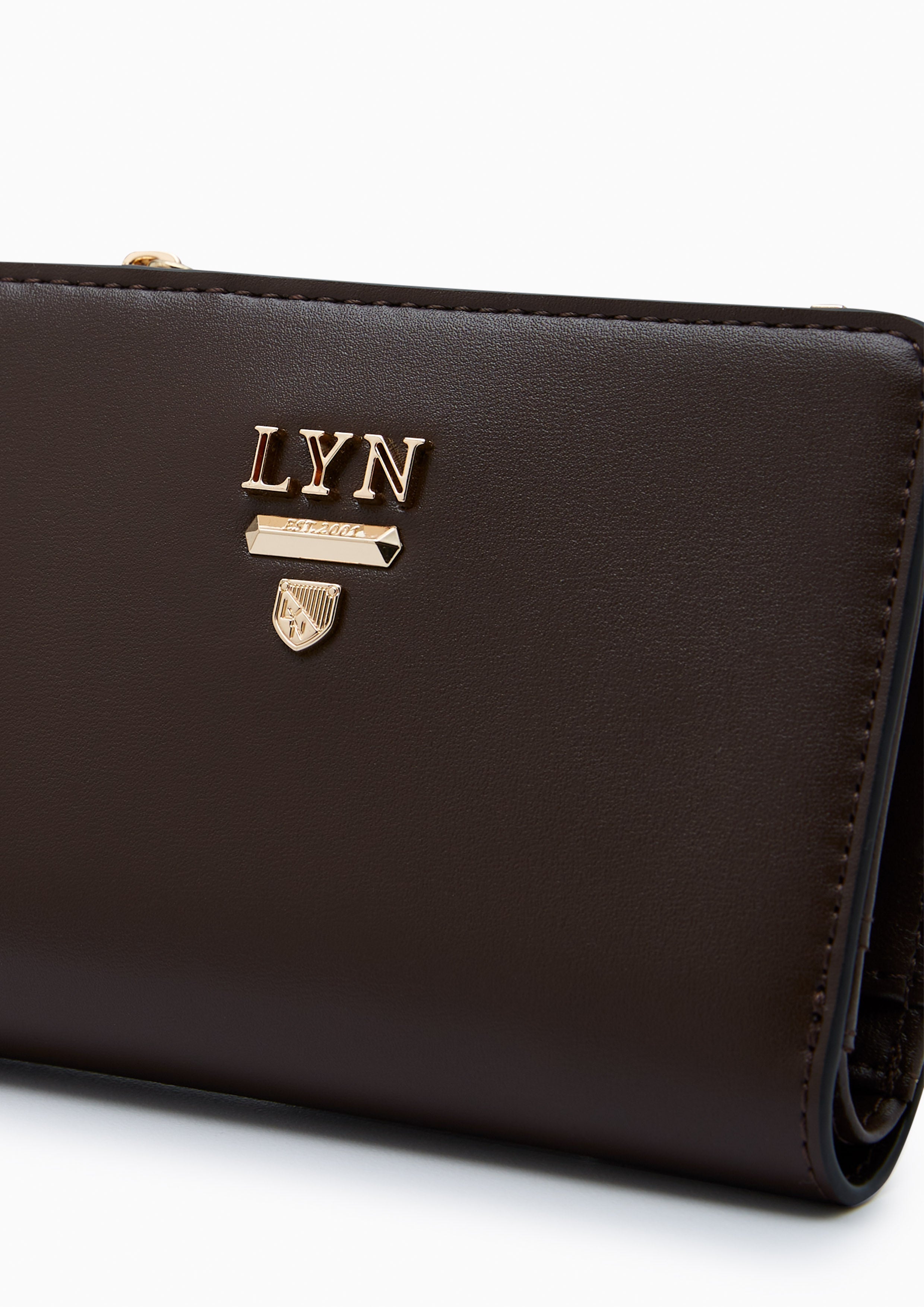 Re-Edit Semi Wallet - Dark Brown