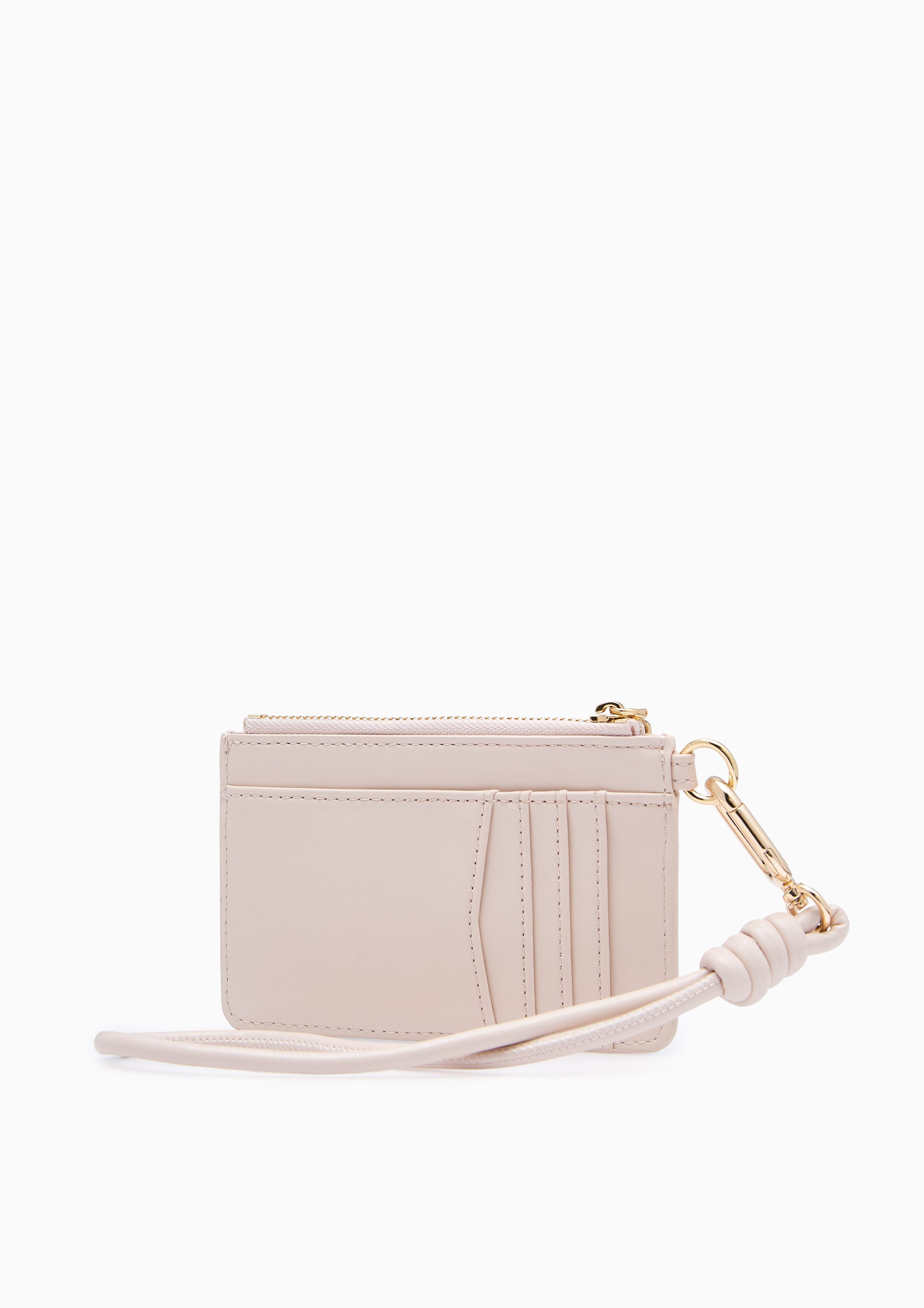 Pillow Card Holder Wallet - Nude