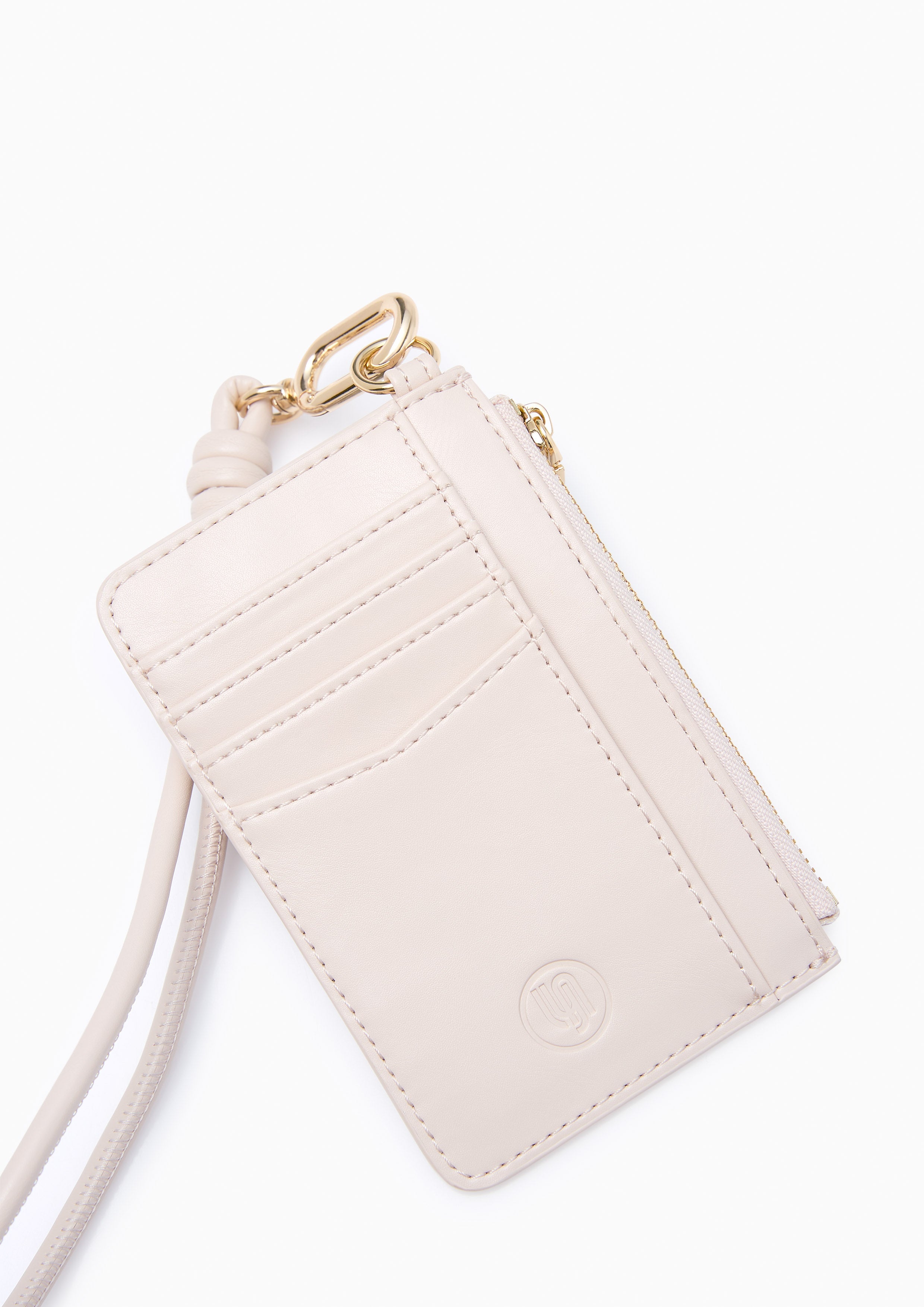 Pillow Card Holder Wallet - Nude