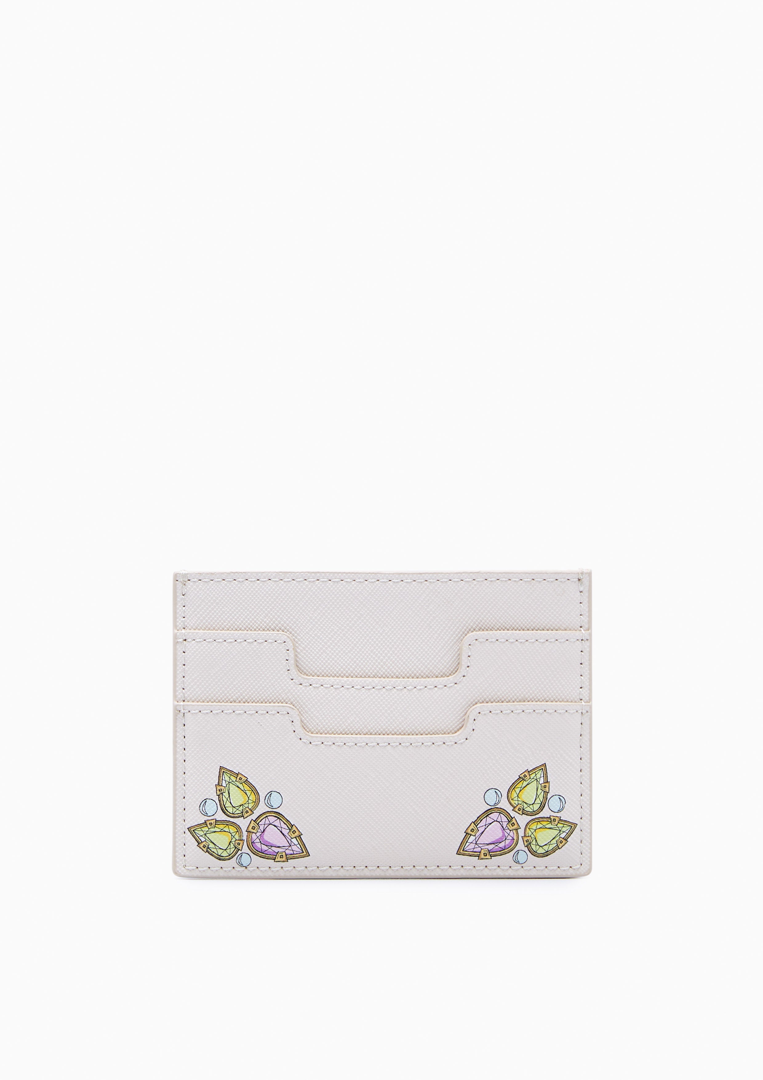 Treasure Card Holder Wallet - Printed Ivory