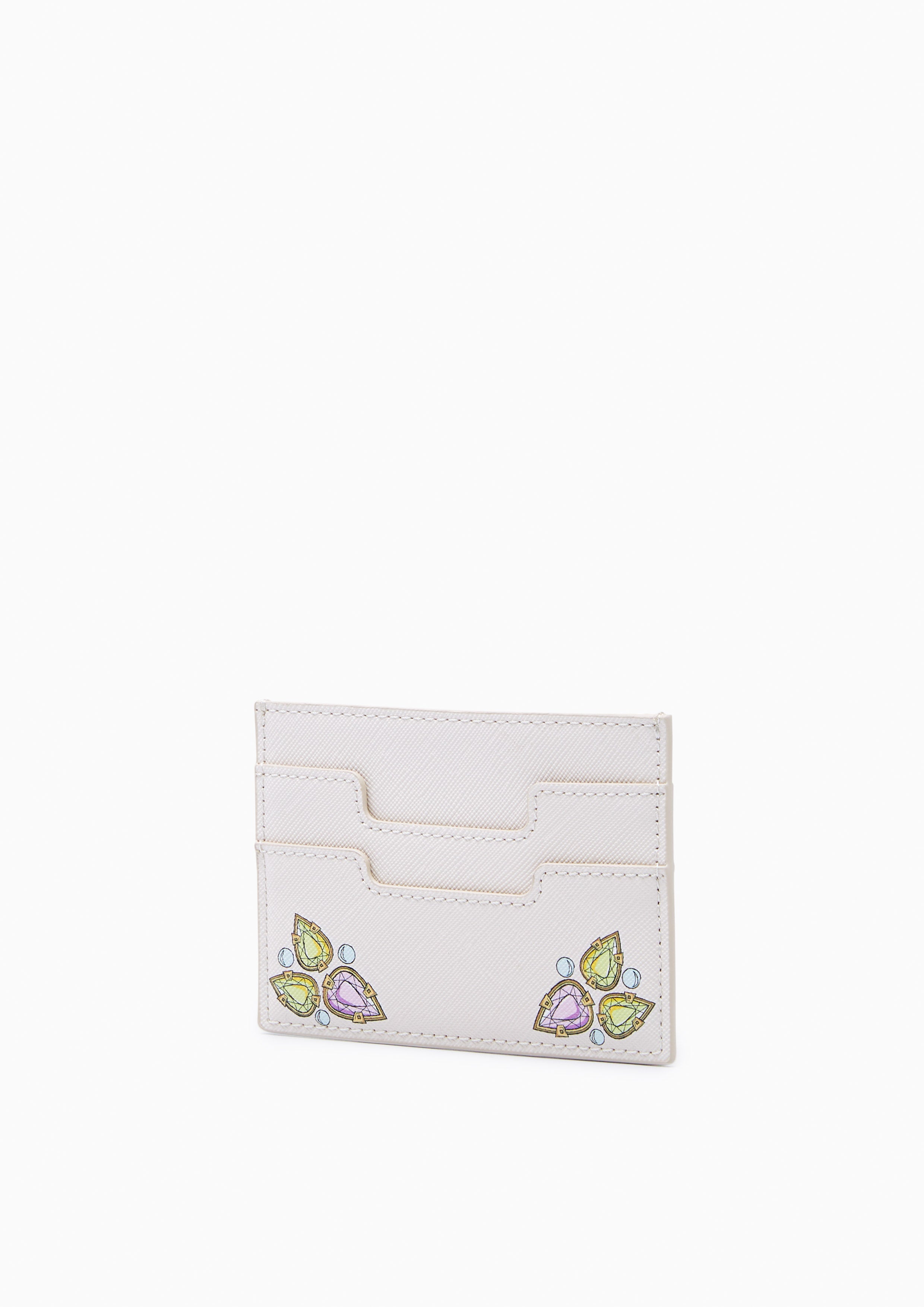 Treasure Card Holder Wallet - Printed Ivory