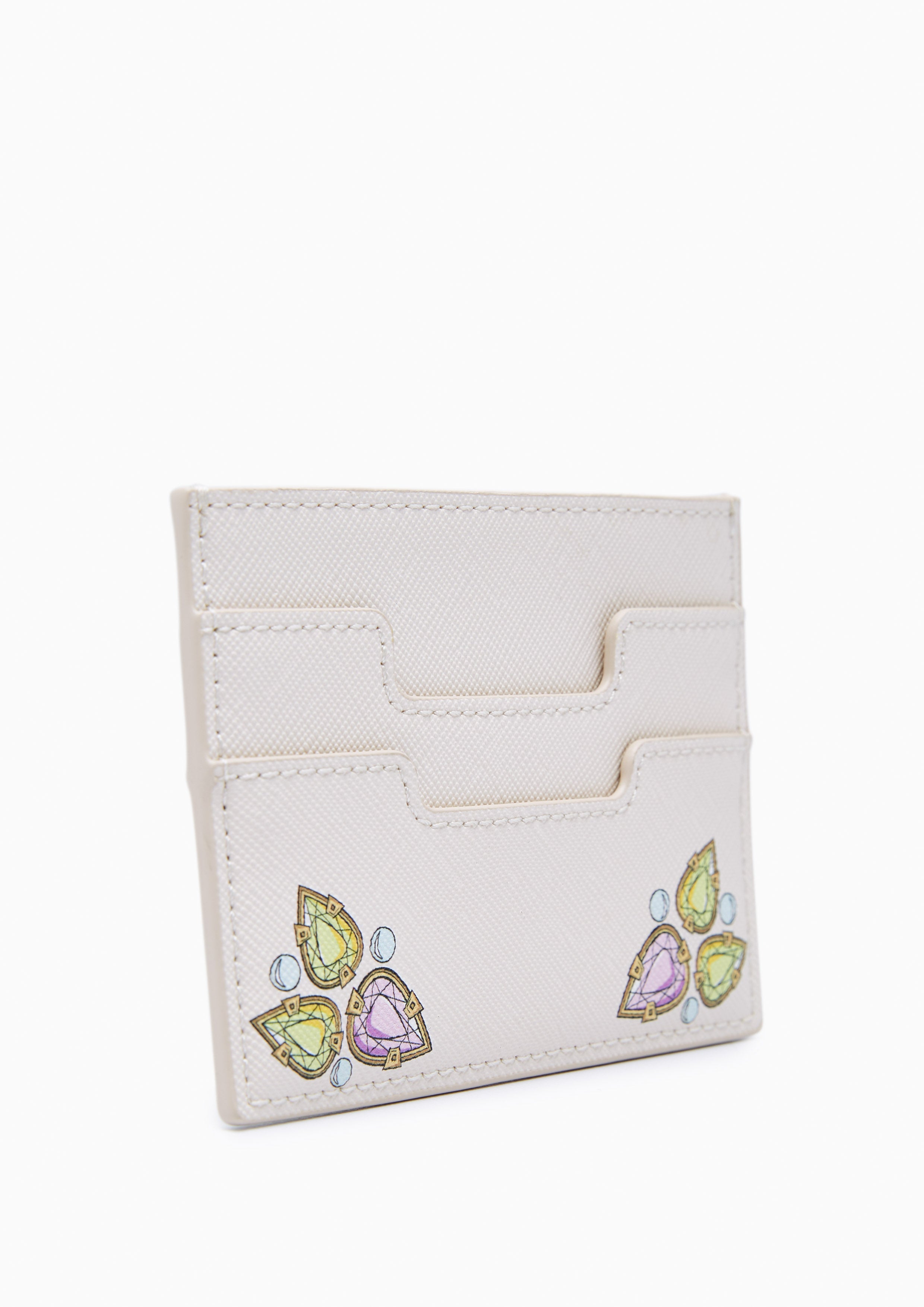 Treasure Card Holder Wallet - Printed Ivory