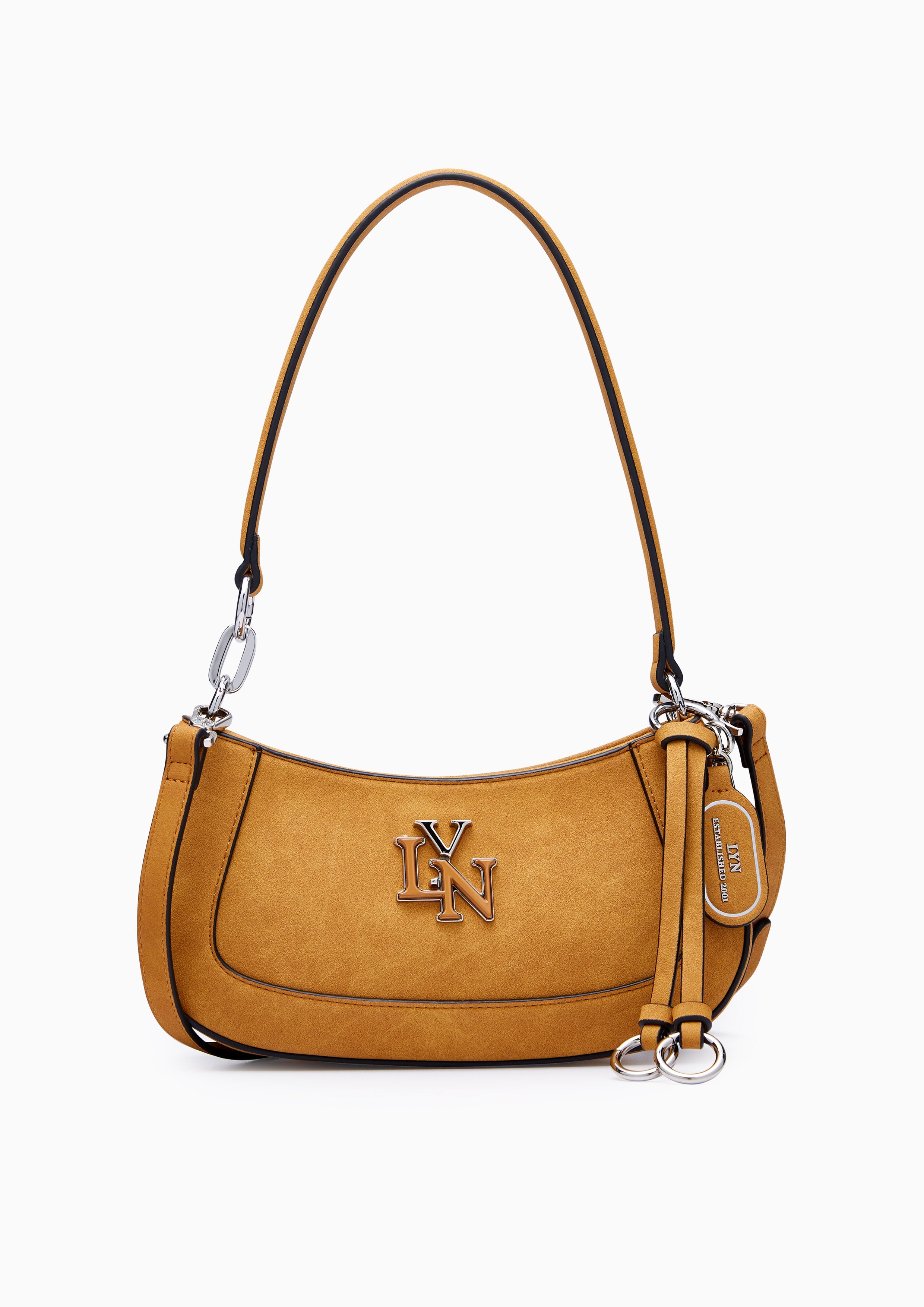 New Gastonia Rita Suede Shoulder Bag - Brown