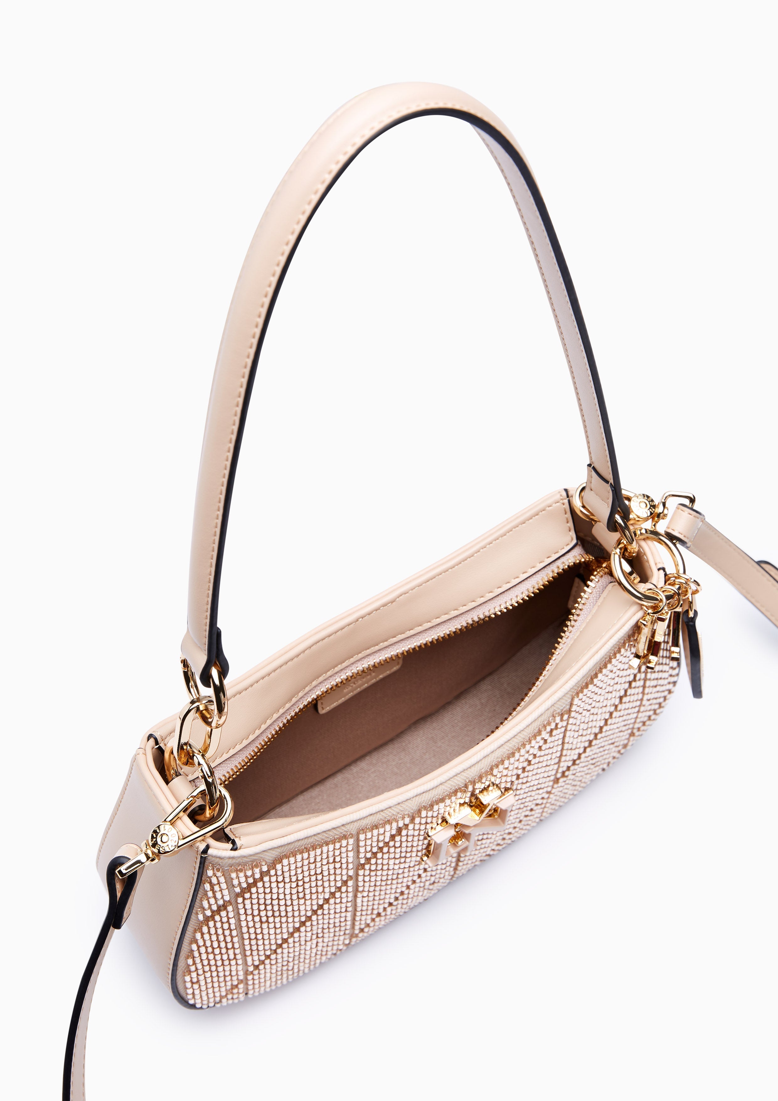 New Gastonia Rita Bead Shoulder Bag - Nude