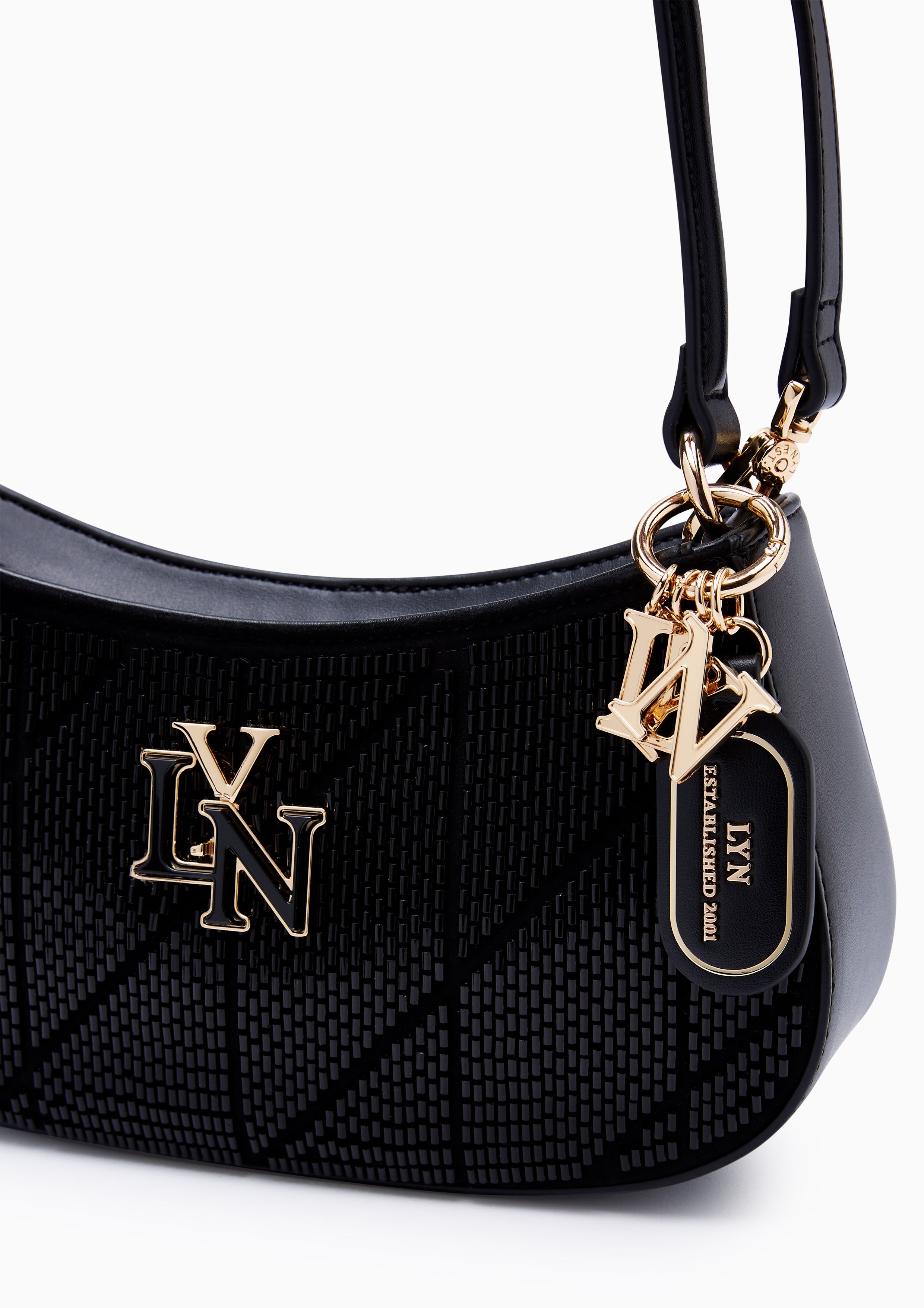 New Gastonia Rita Bead Shoulder Bag - Black