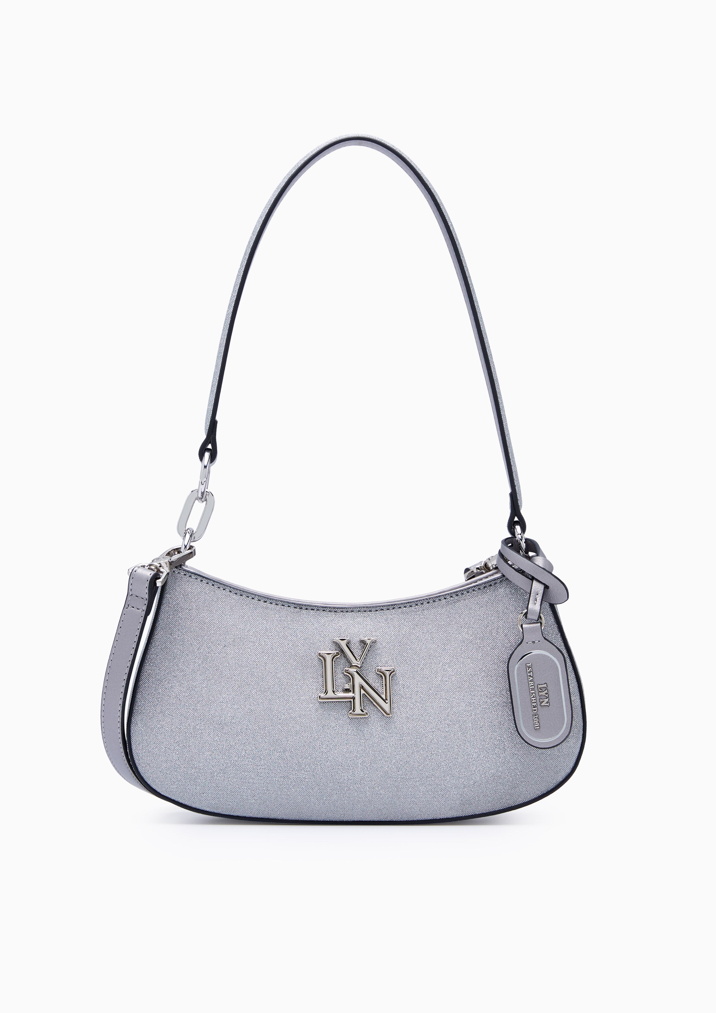 New Gastonia Rita Glitter Shoulder Bag - Glitter Grey