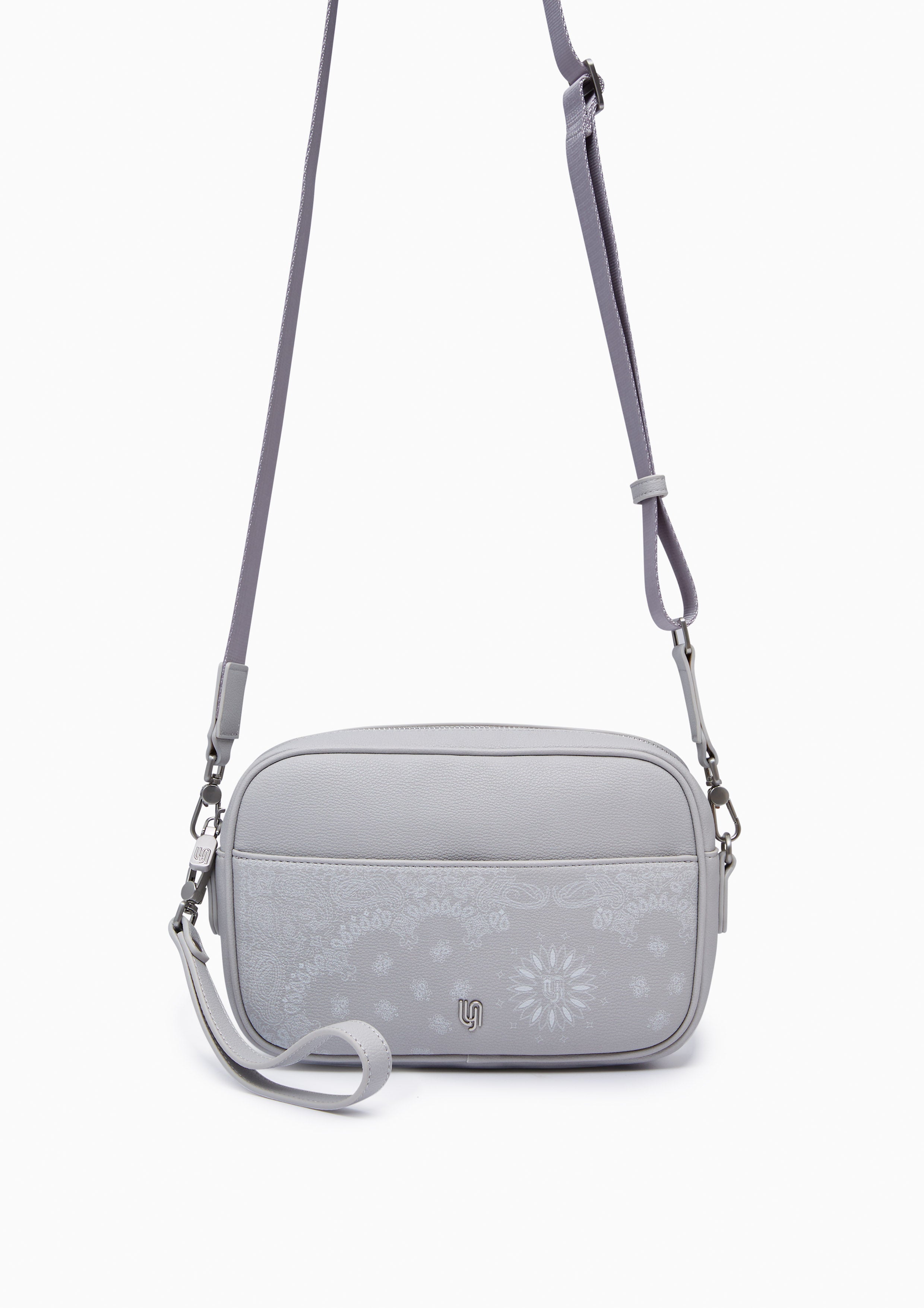 Woody Infinite Cross M Crossbody Bag - Light Grey