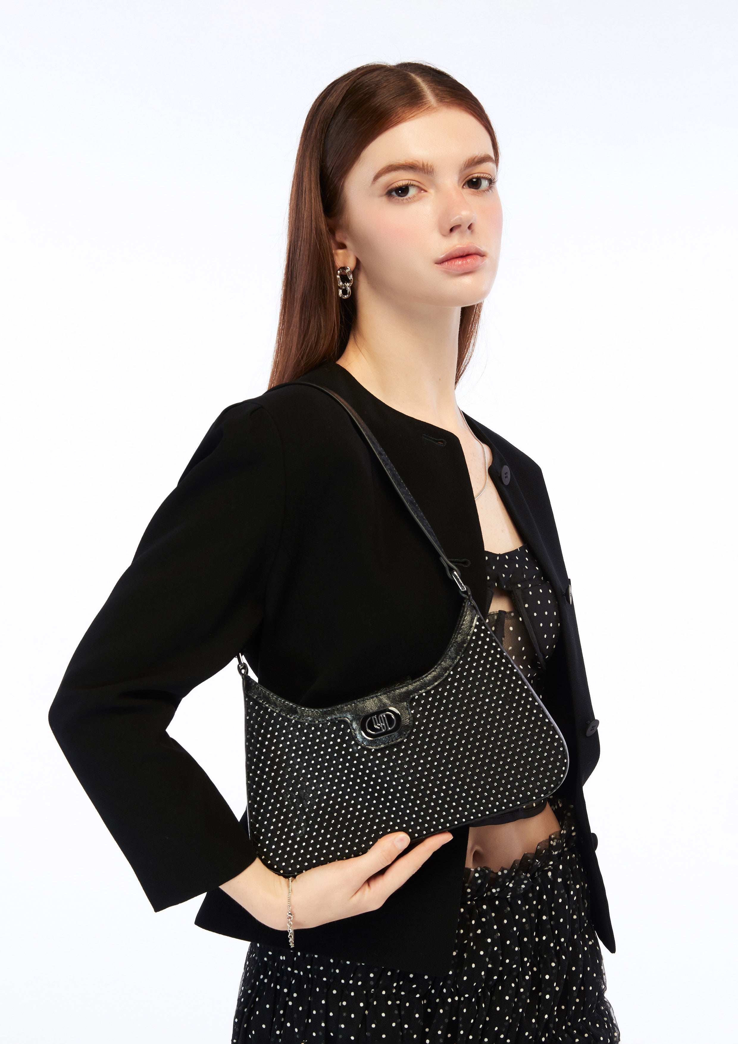 Moon Dancer M Shoulder Bag - Black