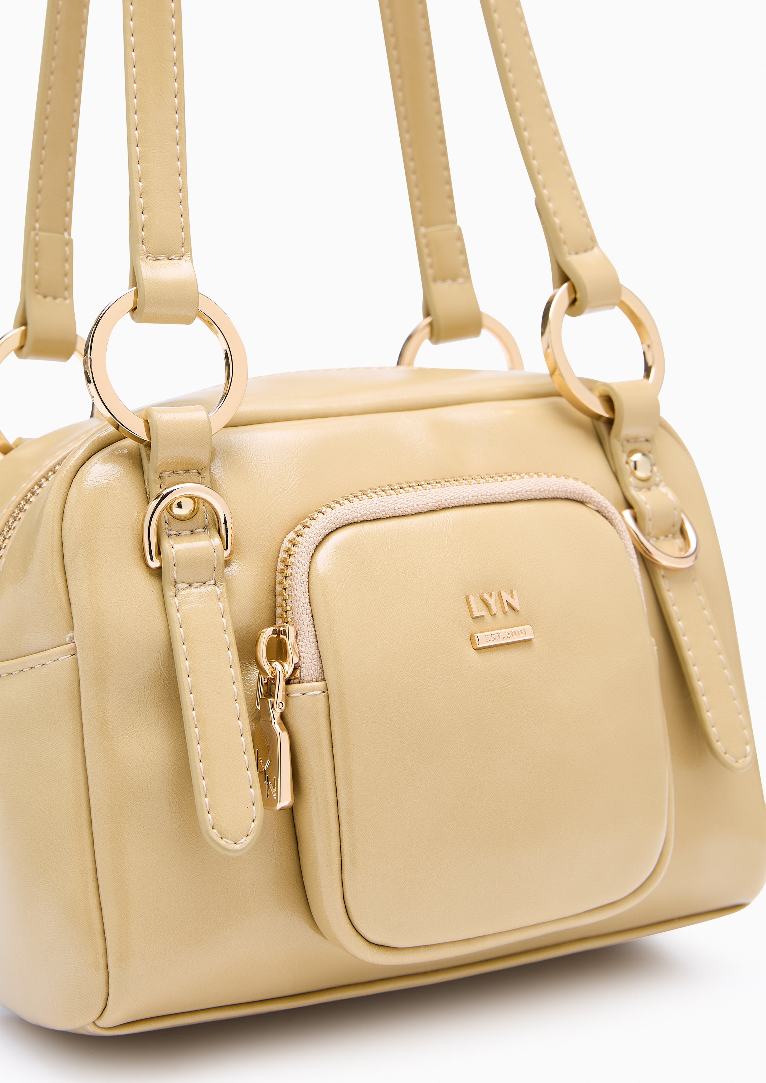 Baverly S Shoulder Bag - Beige