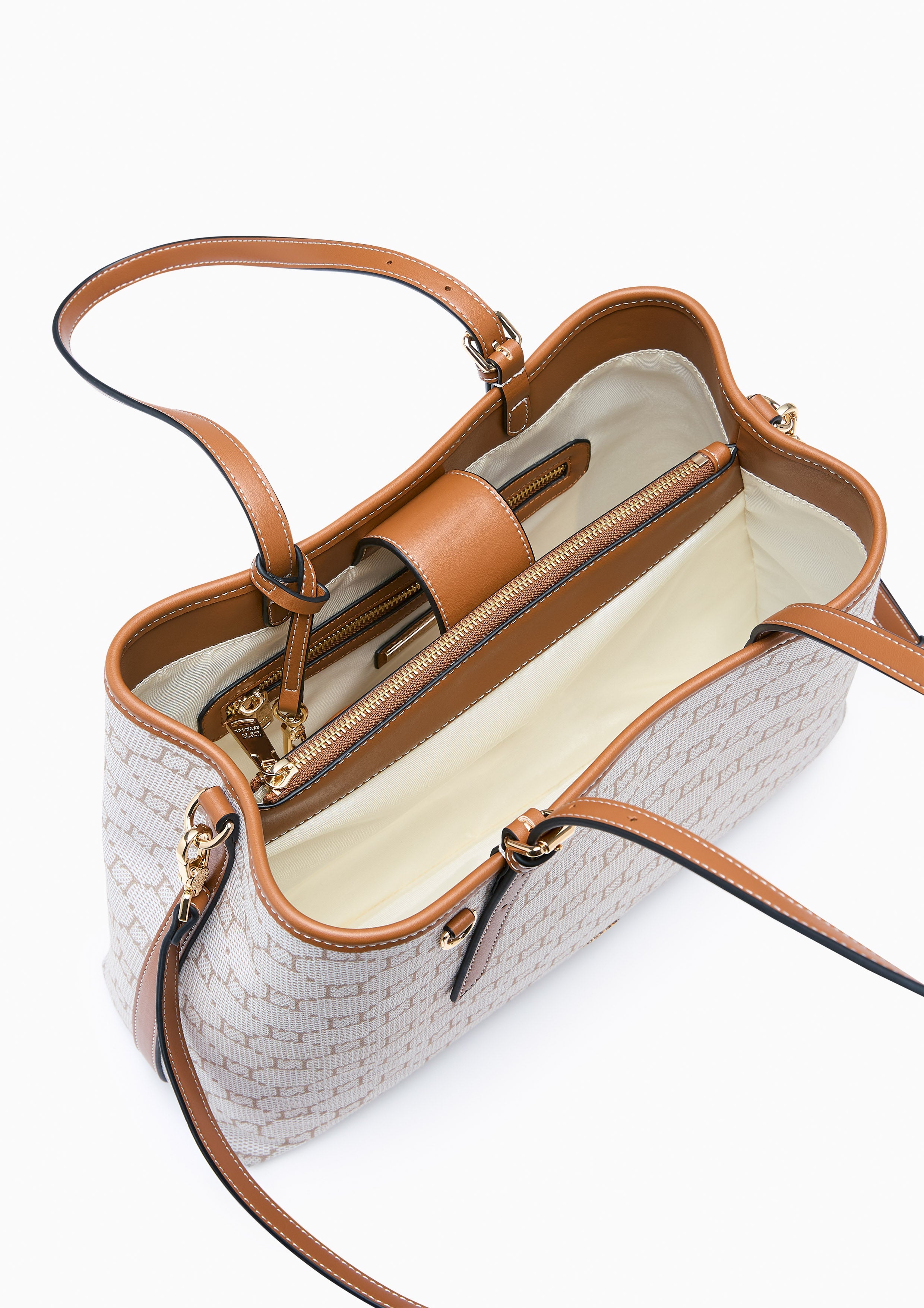 Serif XL Tote Bag - Printed Tan