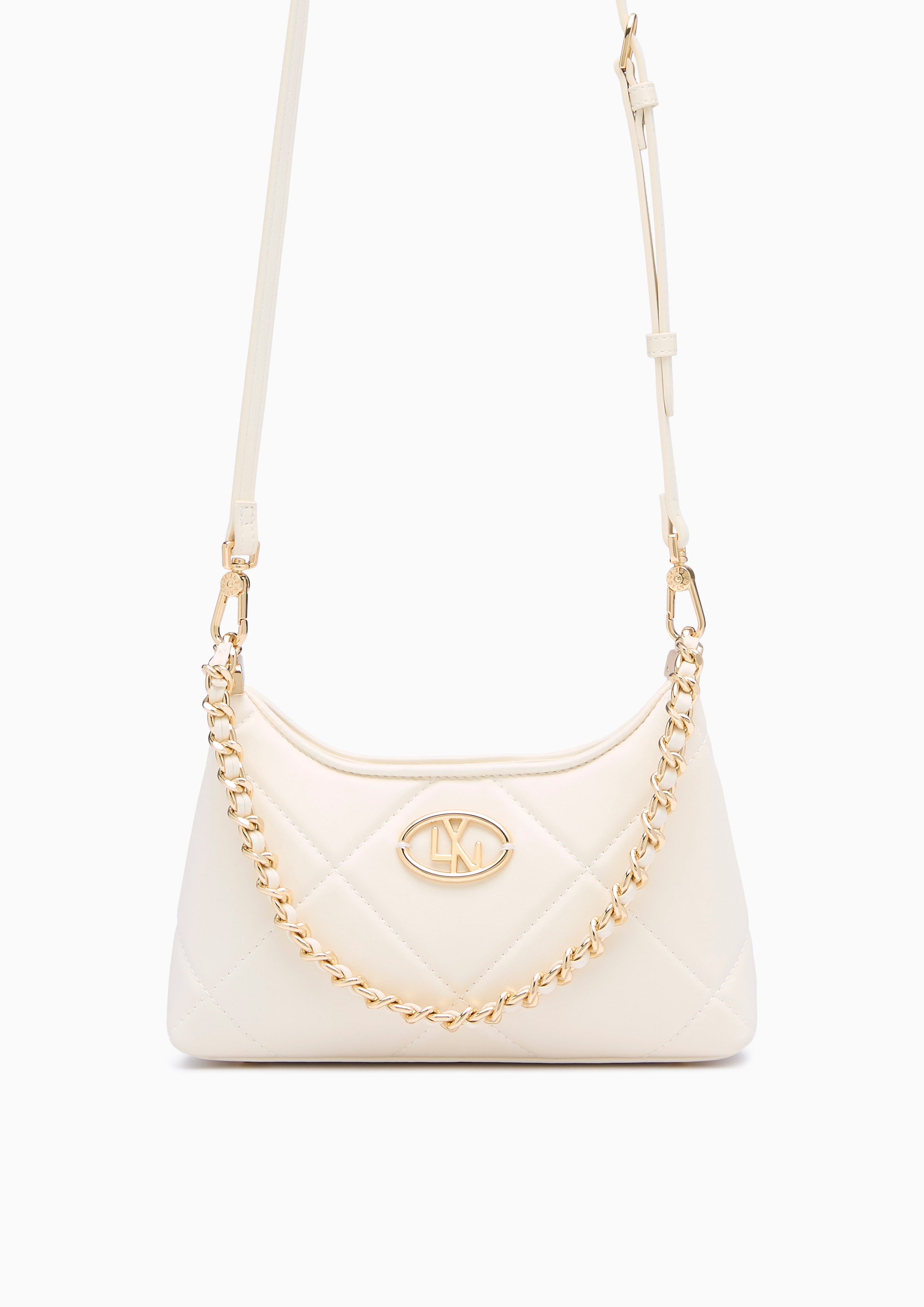 Rafina Handle Handbag - Ivory
