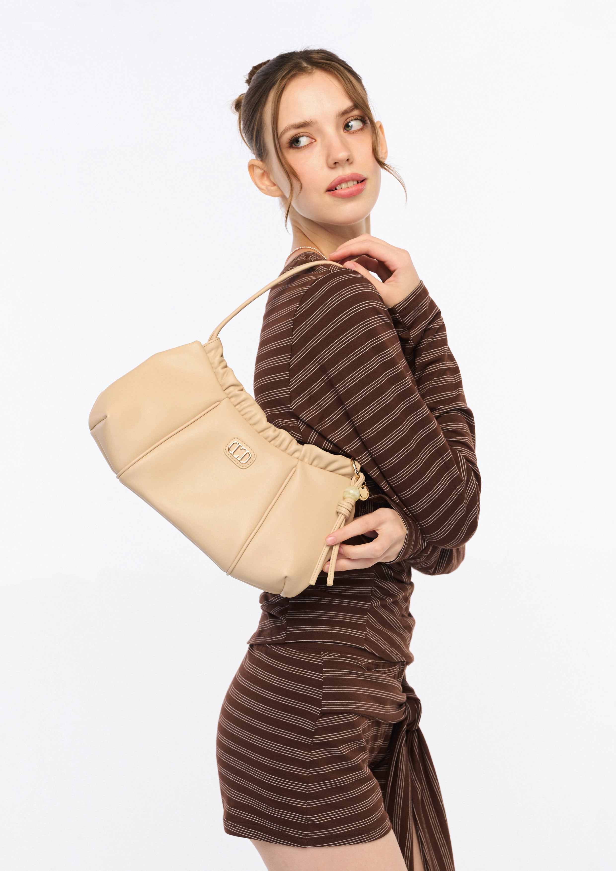 Blushcheer M Shoulder Bag - Light Beige