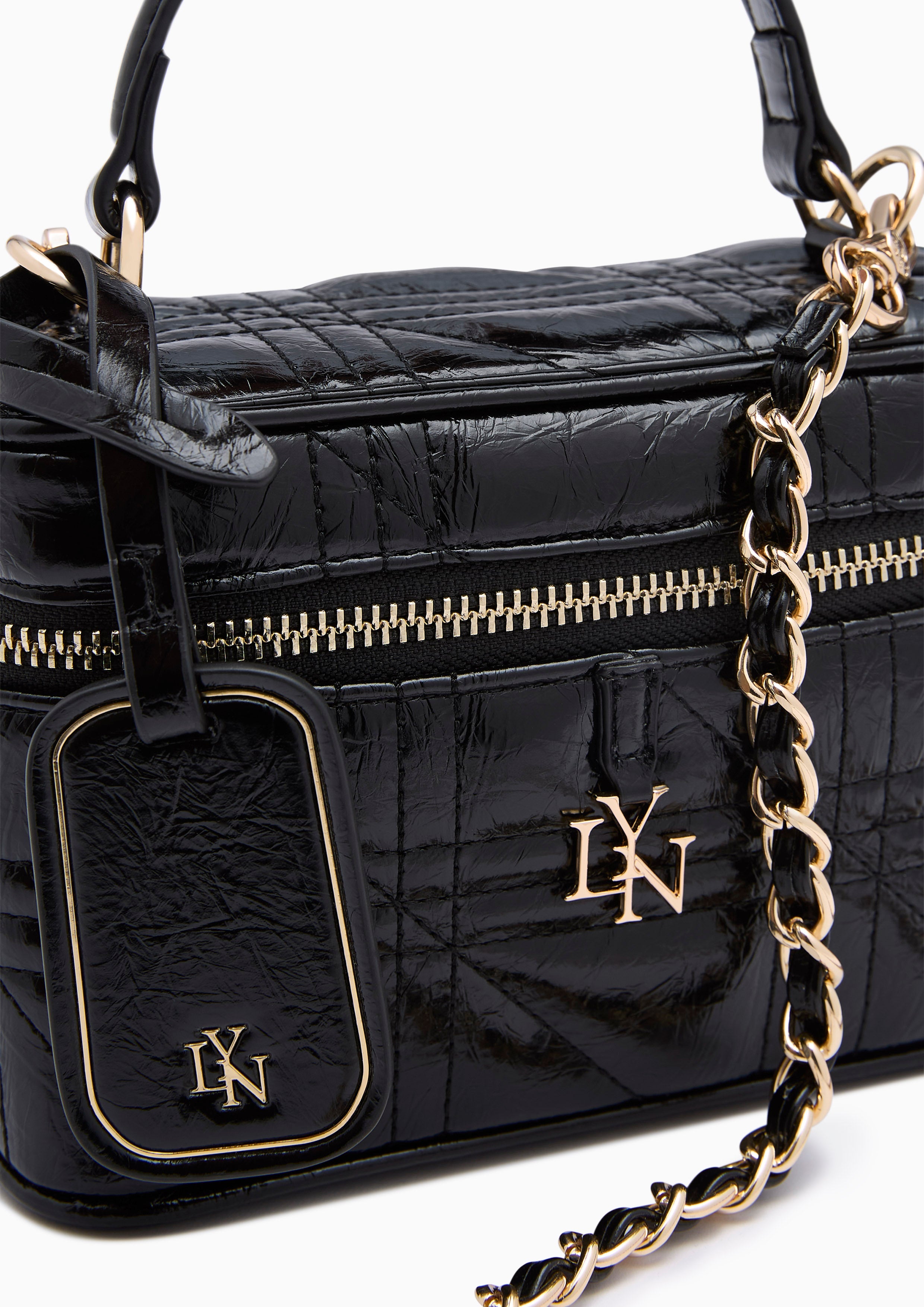 Daniela Vanity Box Bag - Black
