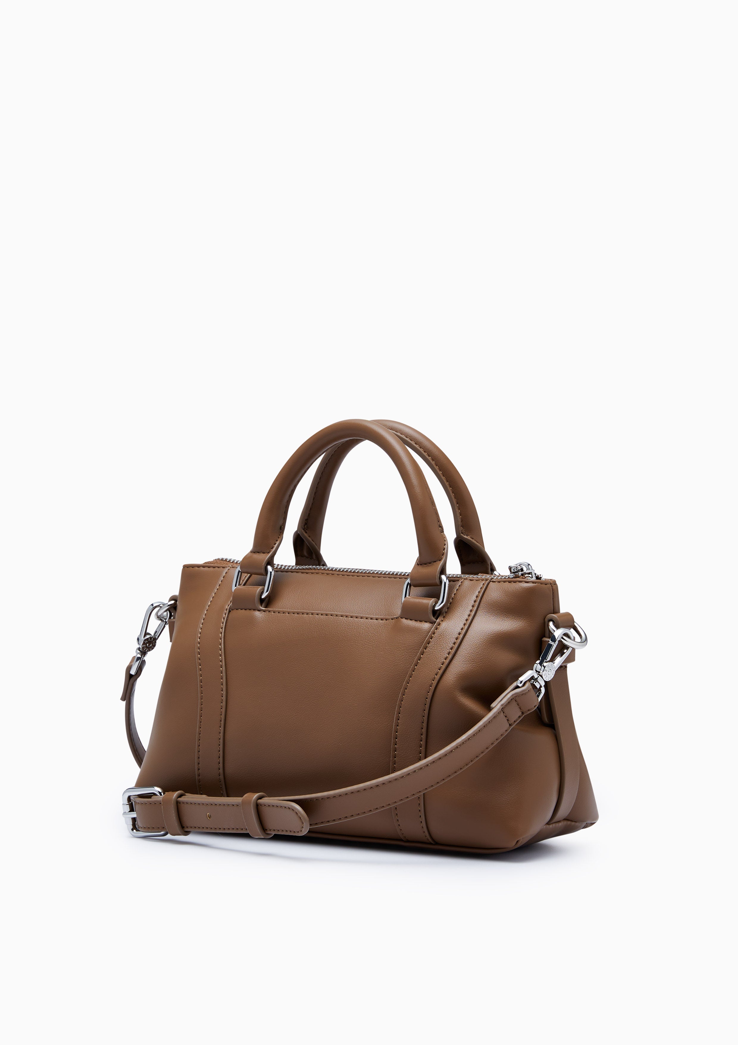 Joe Handle Handbag - Brown