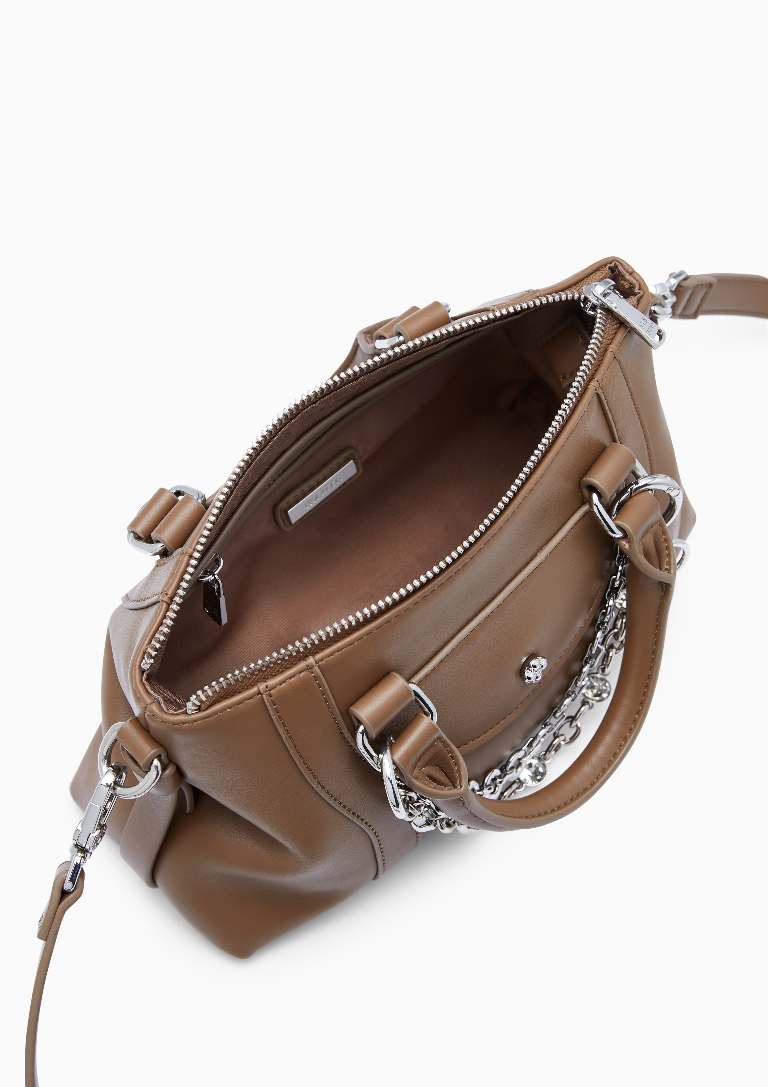 Joe Handle Handbag - Brown