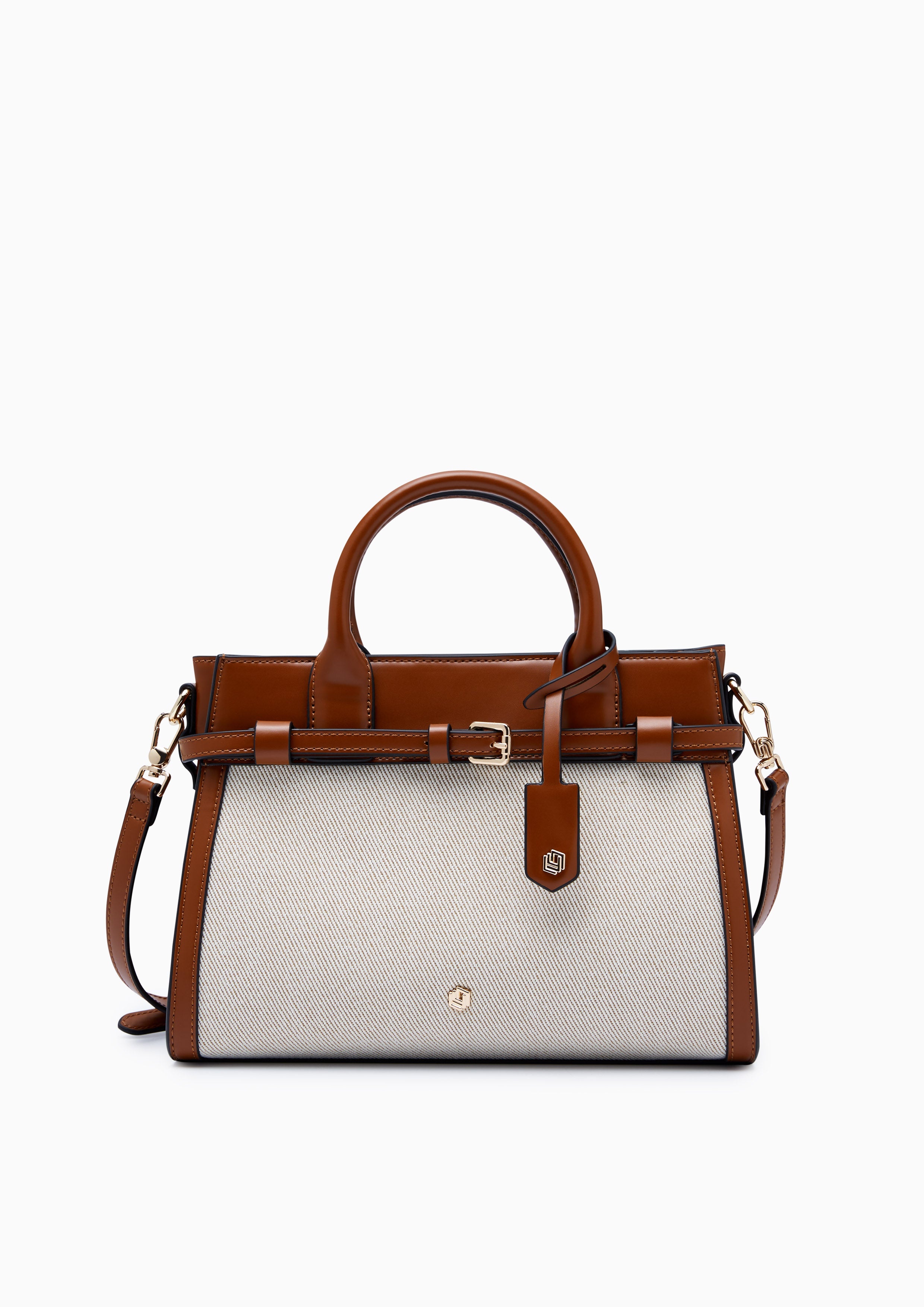 Gem Infinite Top Handle M Handbag - Tan