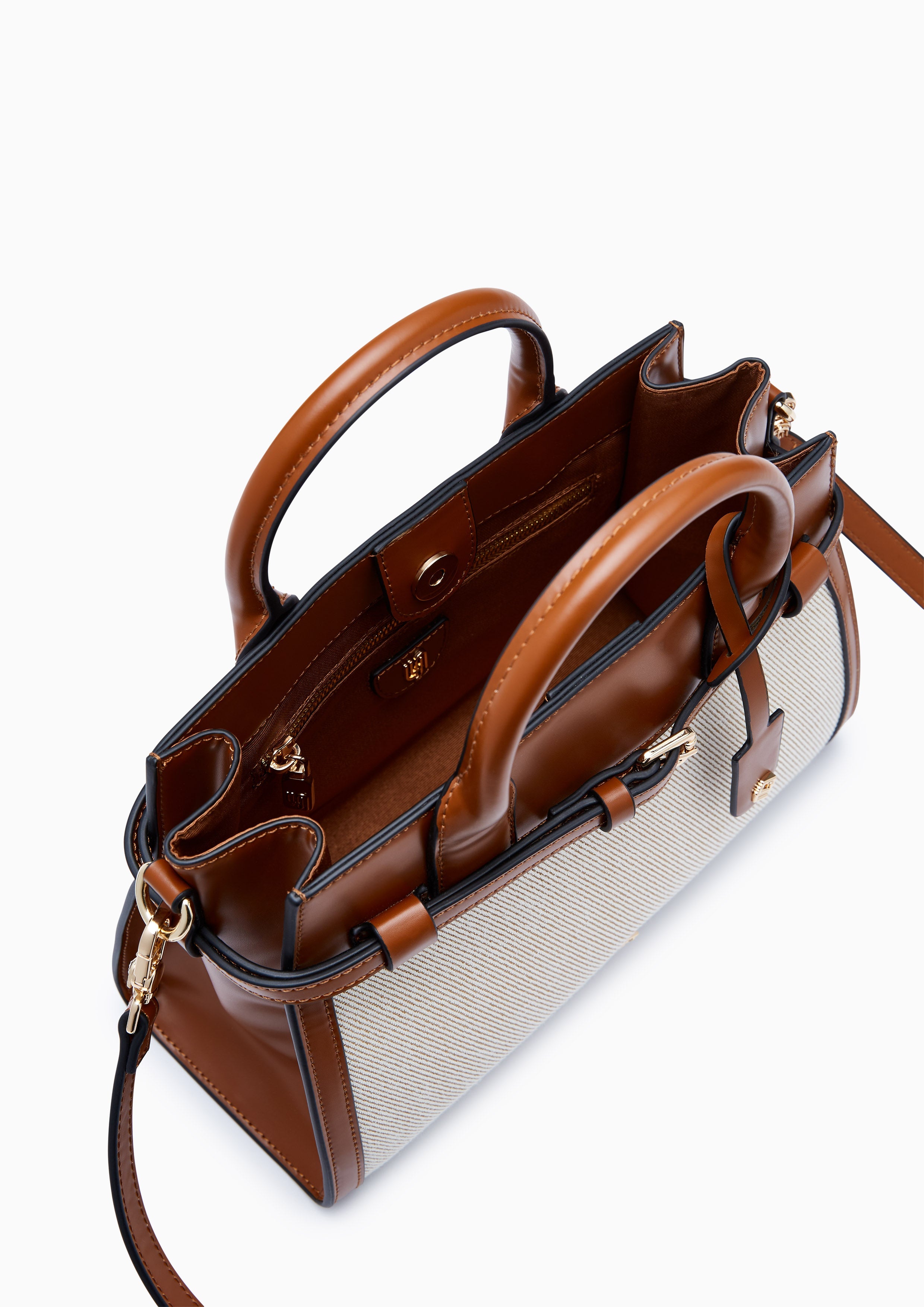 Gem Infinite Top Handle M Handbag - Tan