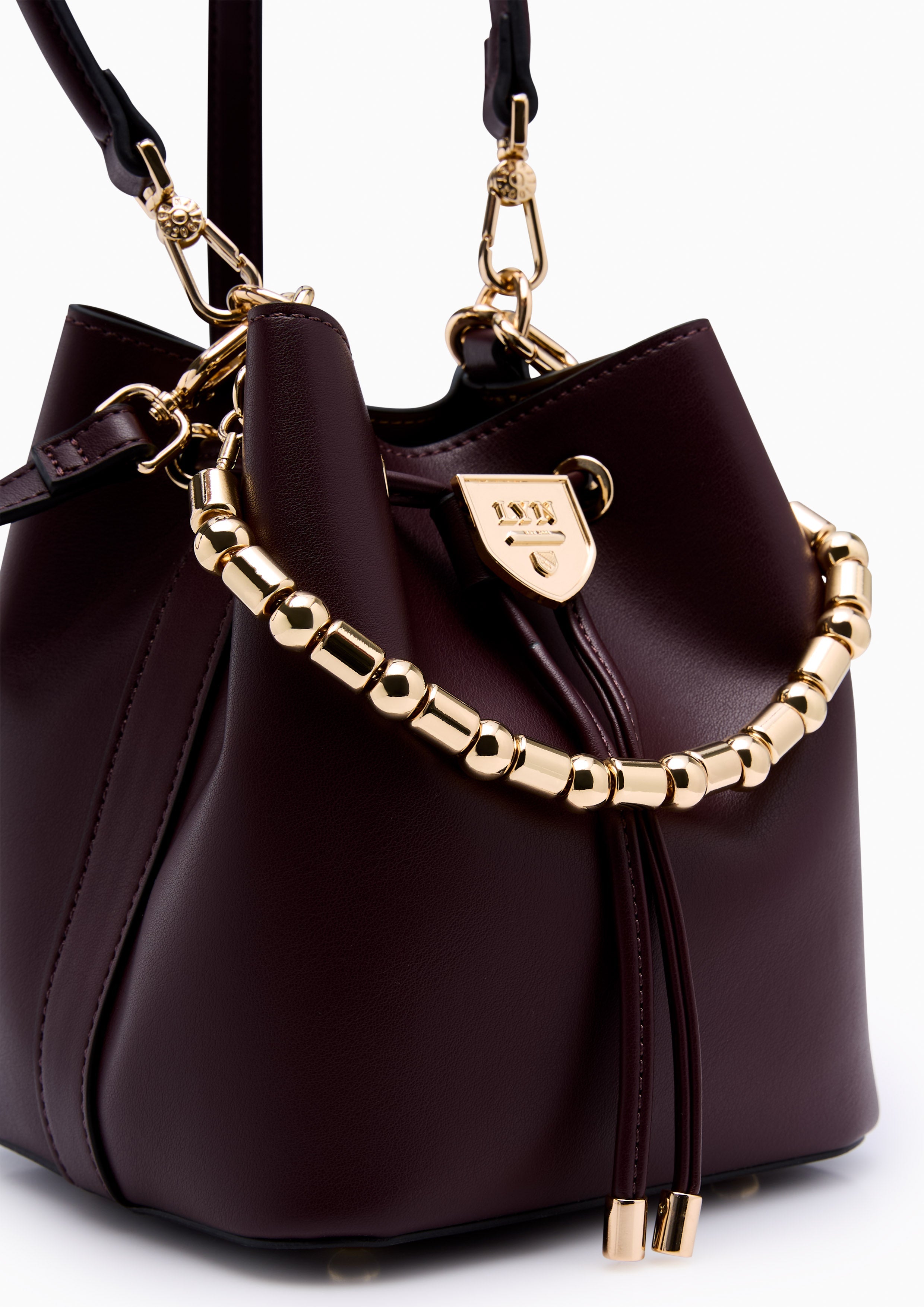 Re-Edit Gastby Carina S Bucket Bag - Dark Red