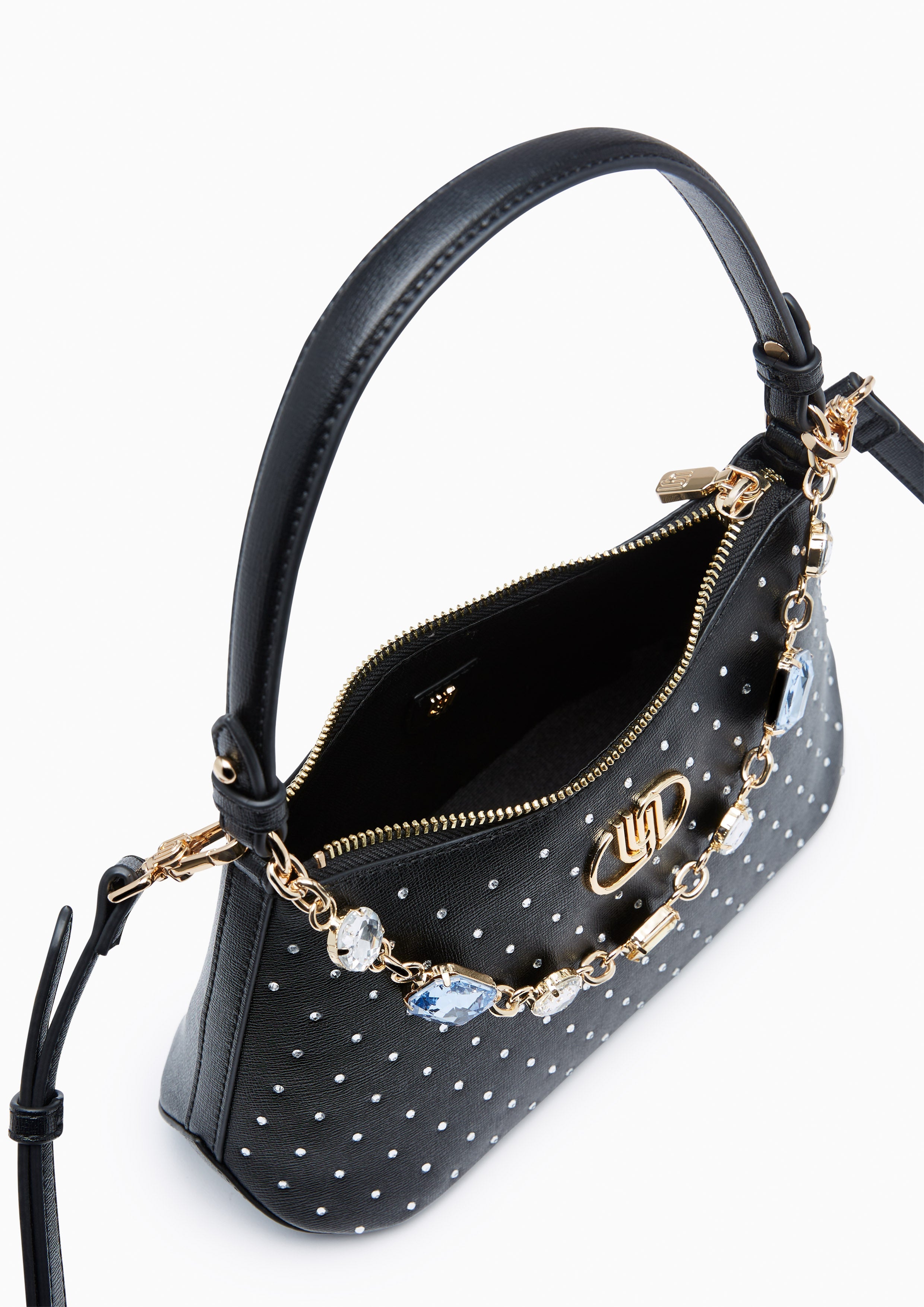 Nova Diamond Infinite S Shoulder Bag - Black