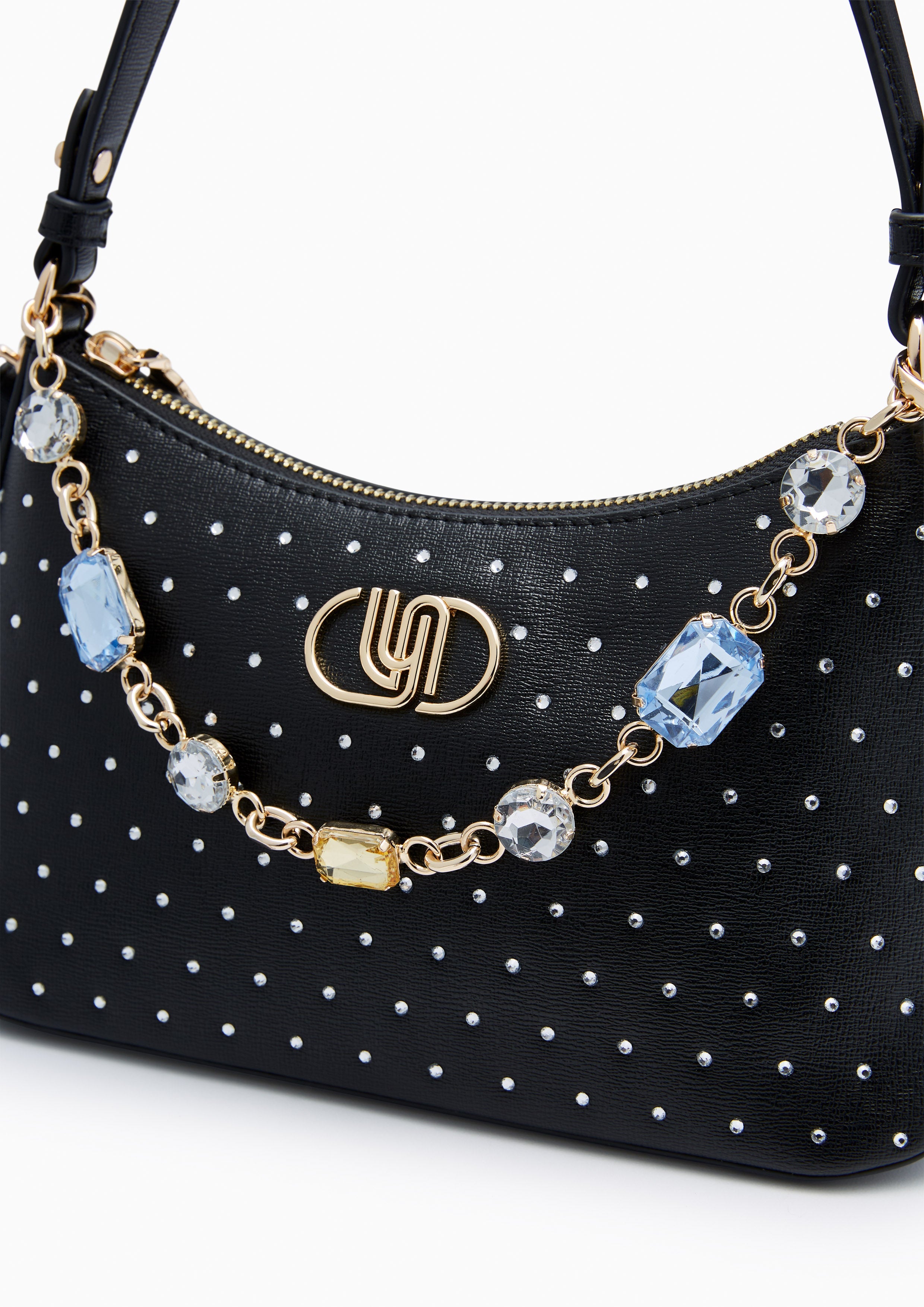 Nova Diamond Infinite S Shoulder Bag - Black