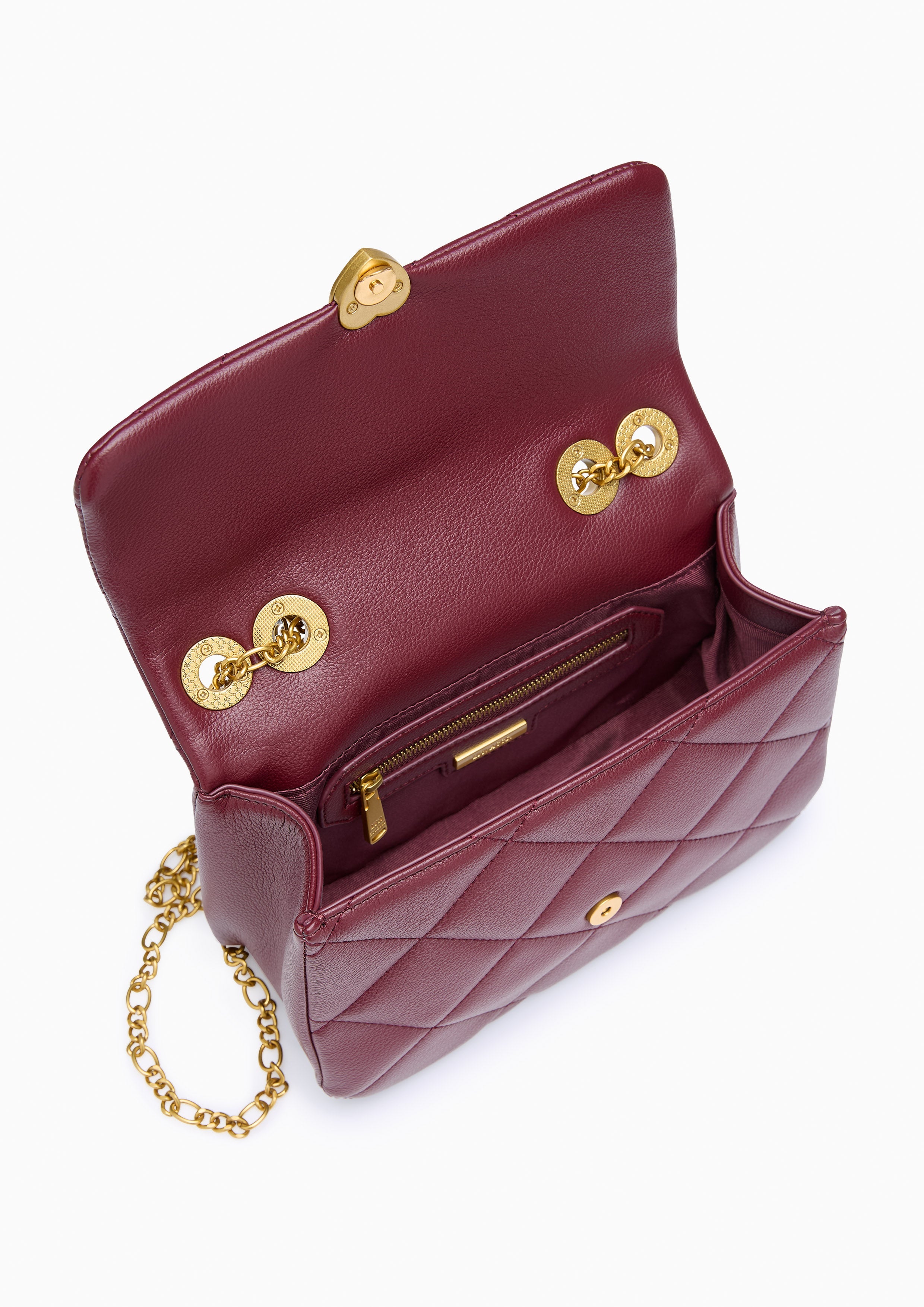 Casey M Crossbody Bag - Dark Red